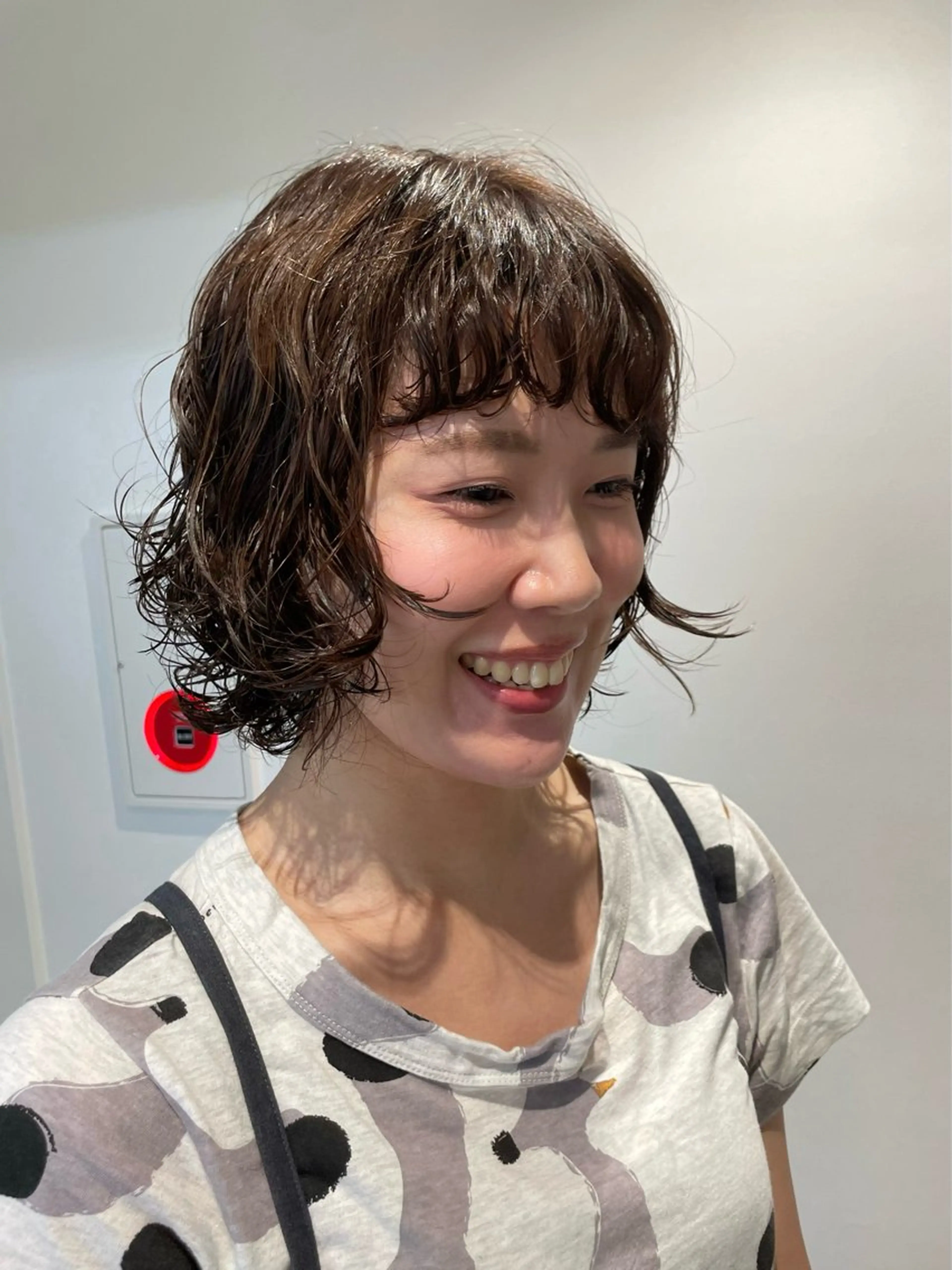 ミディアム ミディアムパーマ カット パーマ ショート/ボブ/ パーマ/井上のヘアスタイル