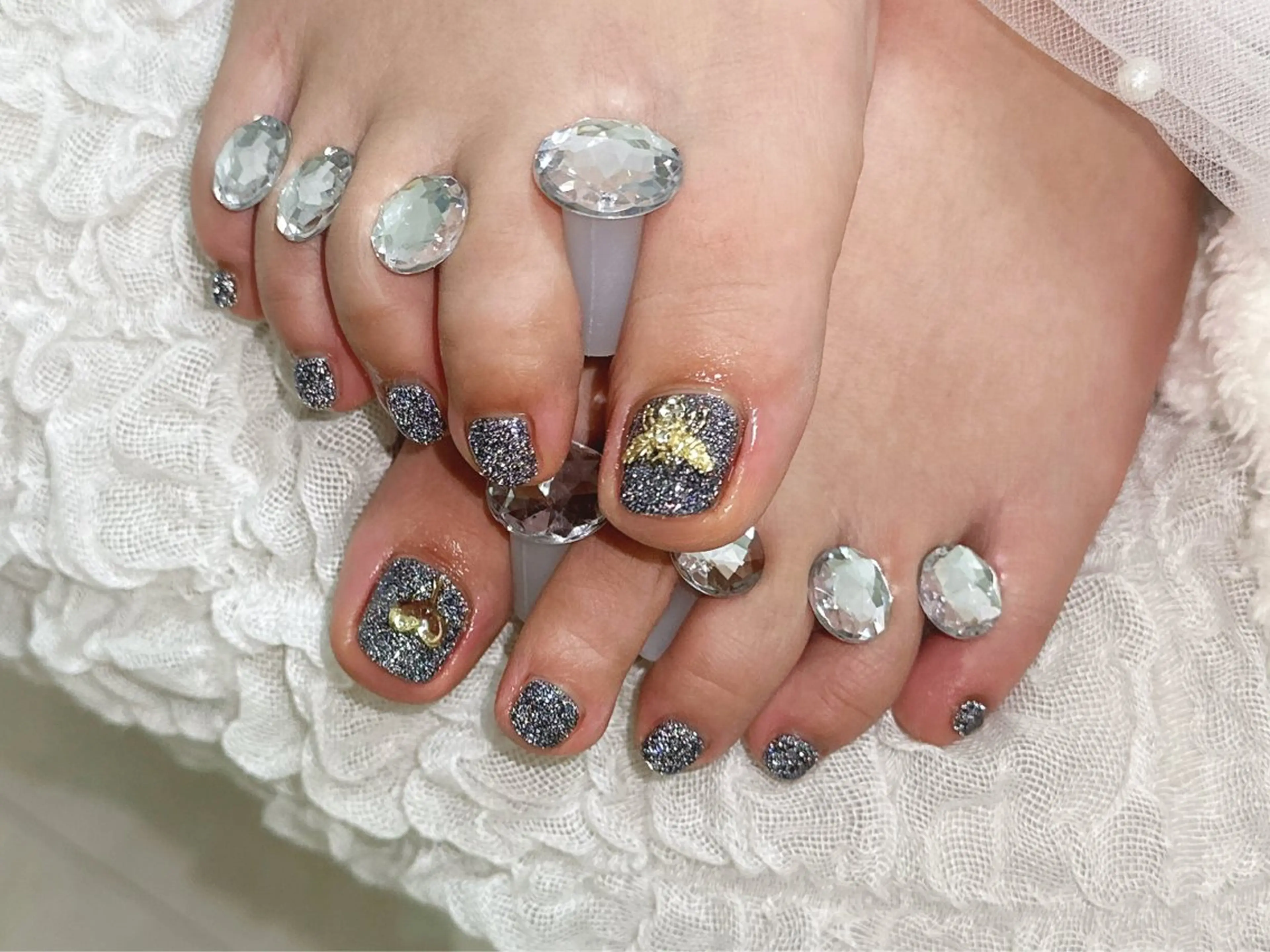 ネイル フットネイル 【Eclat ｴｸﾗ】nail＆beauty所属・Eclat〔ｴｸﾗ〕 MOEKA𝜗𝜚*のネイルデザイン