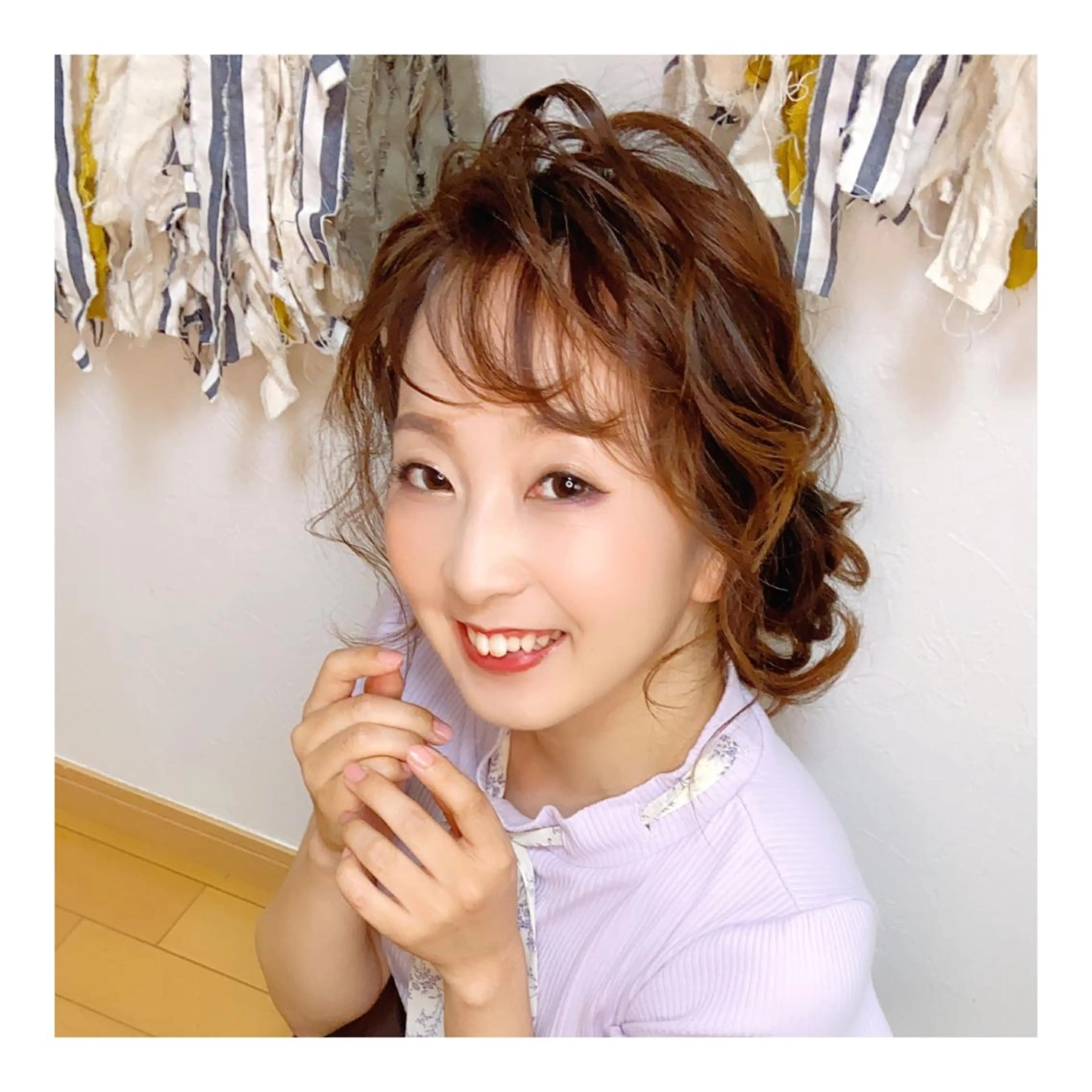 ロング ヘアアレンジ ヘアアンドメイクムタ 新居のヘアスタイル