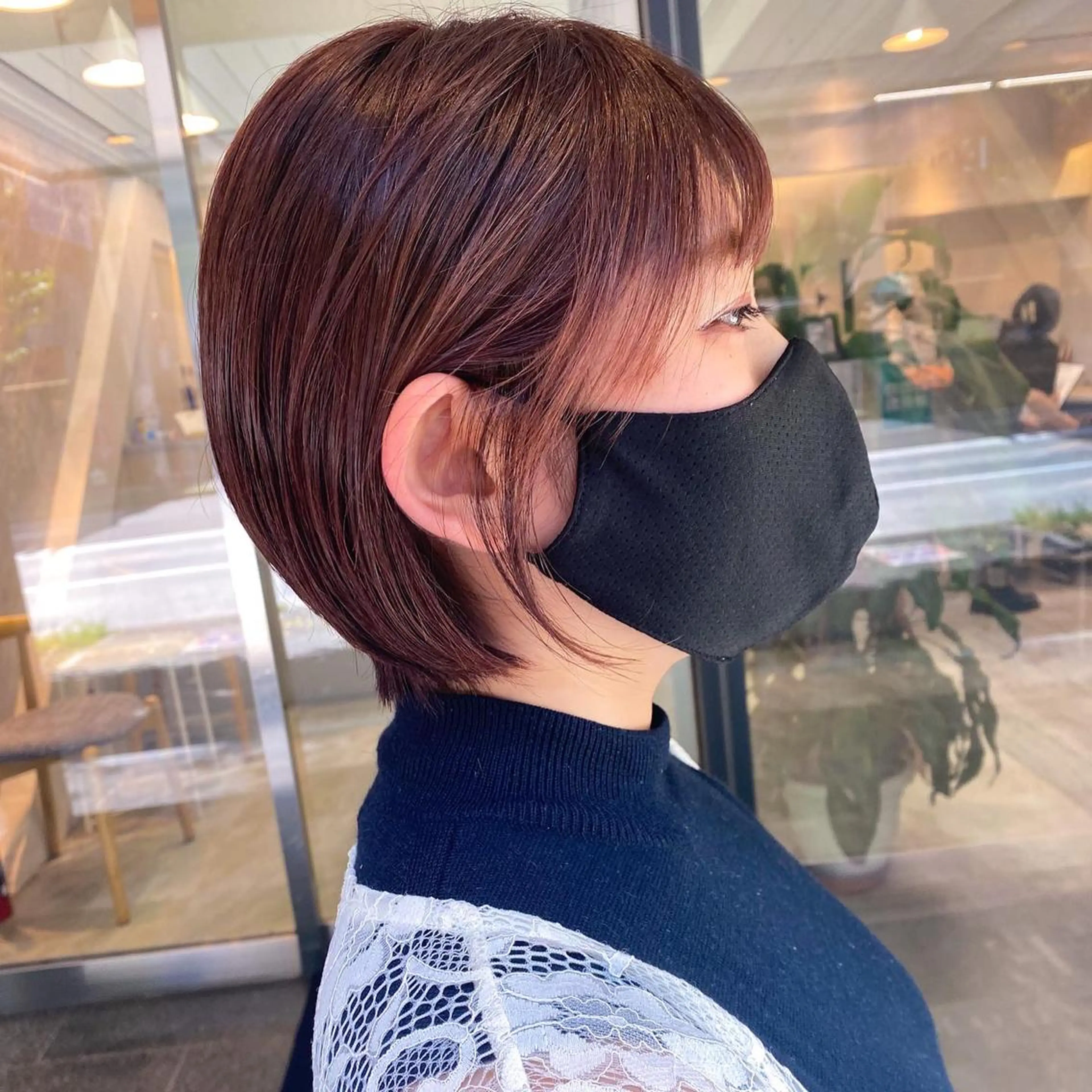 ショート カラー ショートボブ 丸みショート ボブ ショートヘア 小顔カット カット トリートメント ヘッドスパ 木原良 (キハラ リョウ)のヘアスタイル