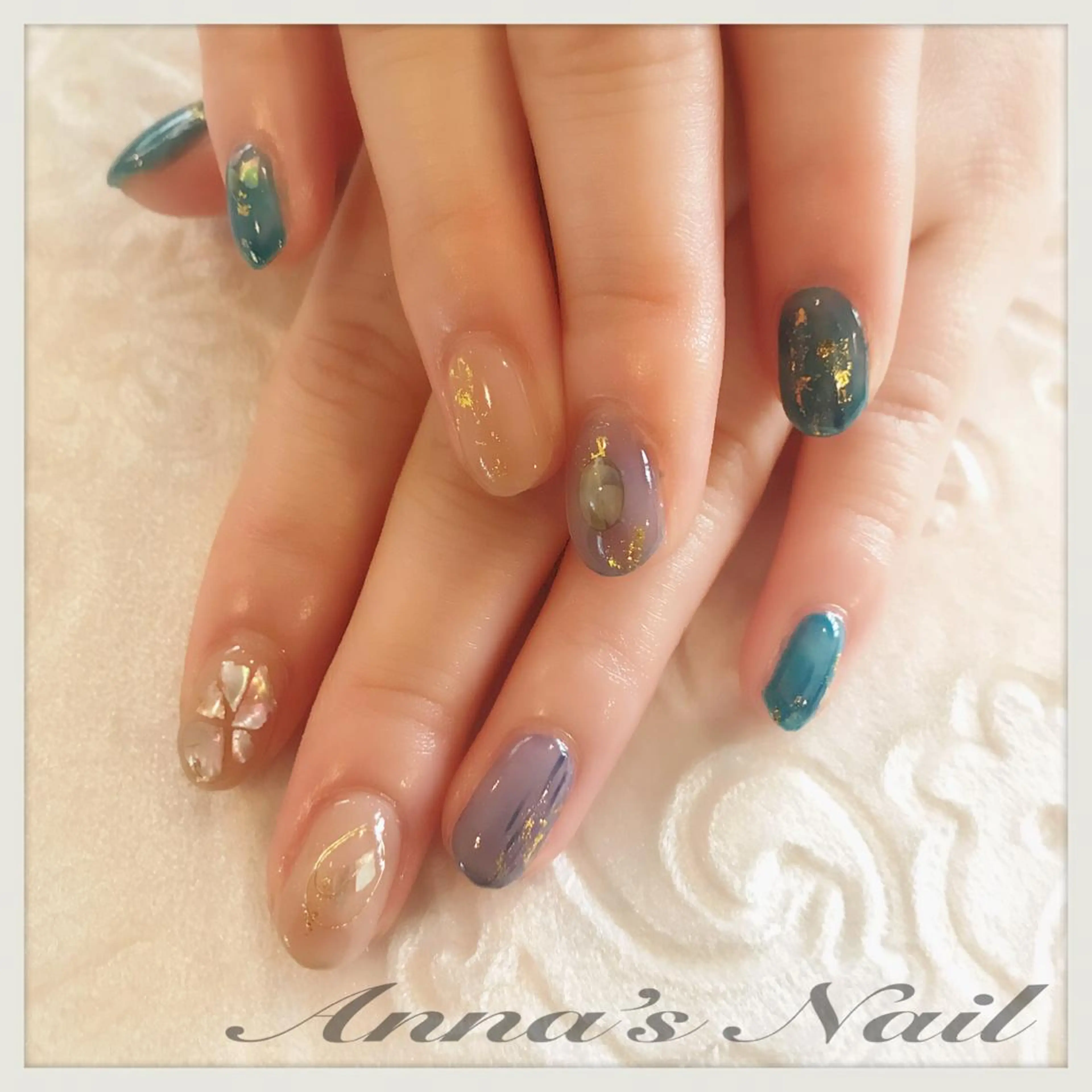 ネイル ニュアンスネイル Anna’s Nail所属・清口 杏奈のネイルデザイン