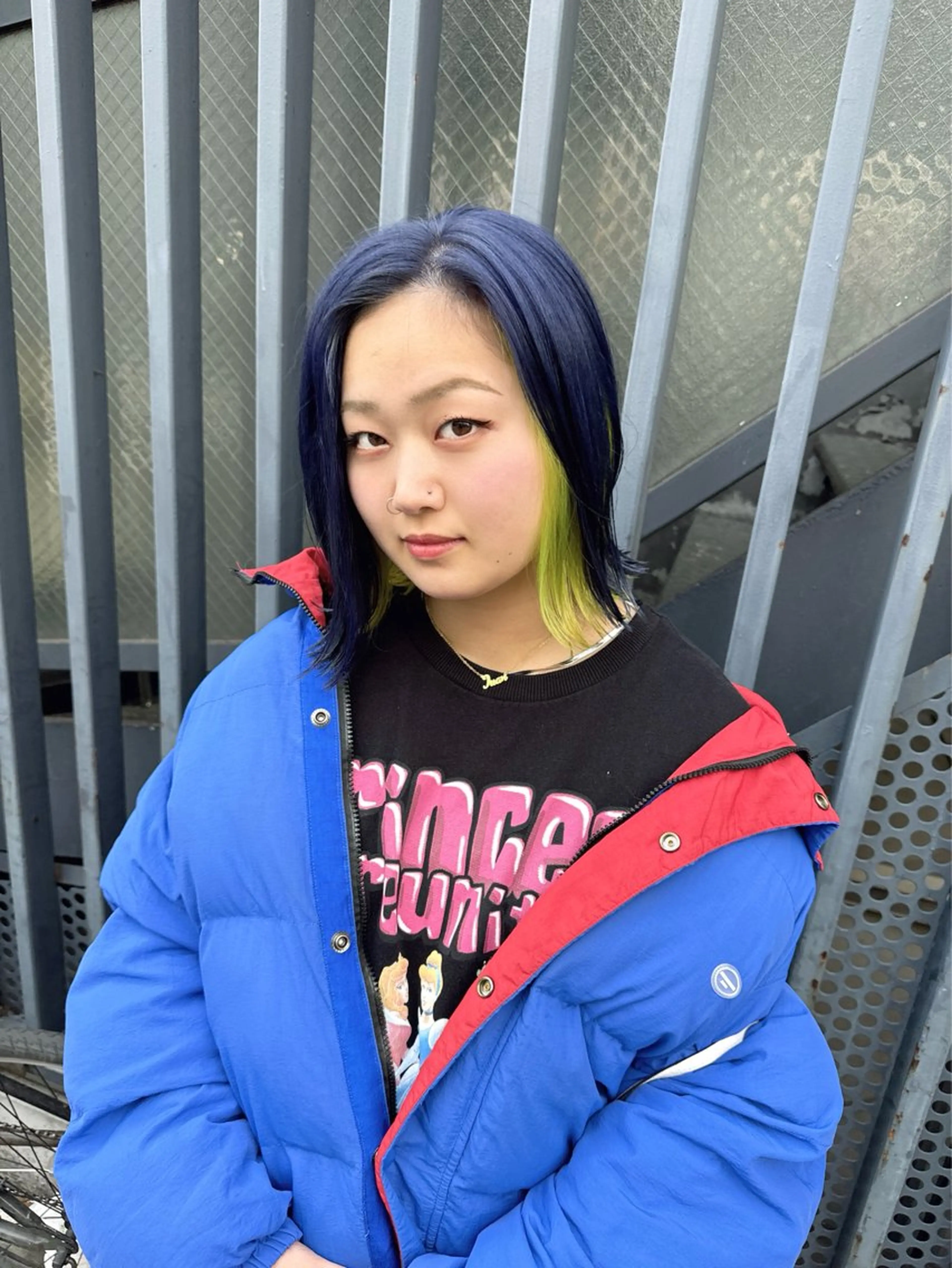 カラー ブリーチ ケアブリーチ ダブルカラー イヤリングカラー ハイトーンカラー 【.ico】心斎橋/ ウルフ/飛田ゆうきのヘアスタイル