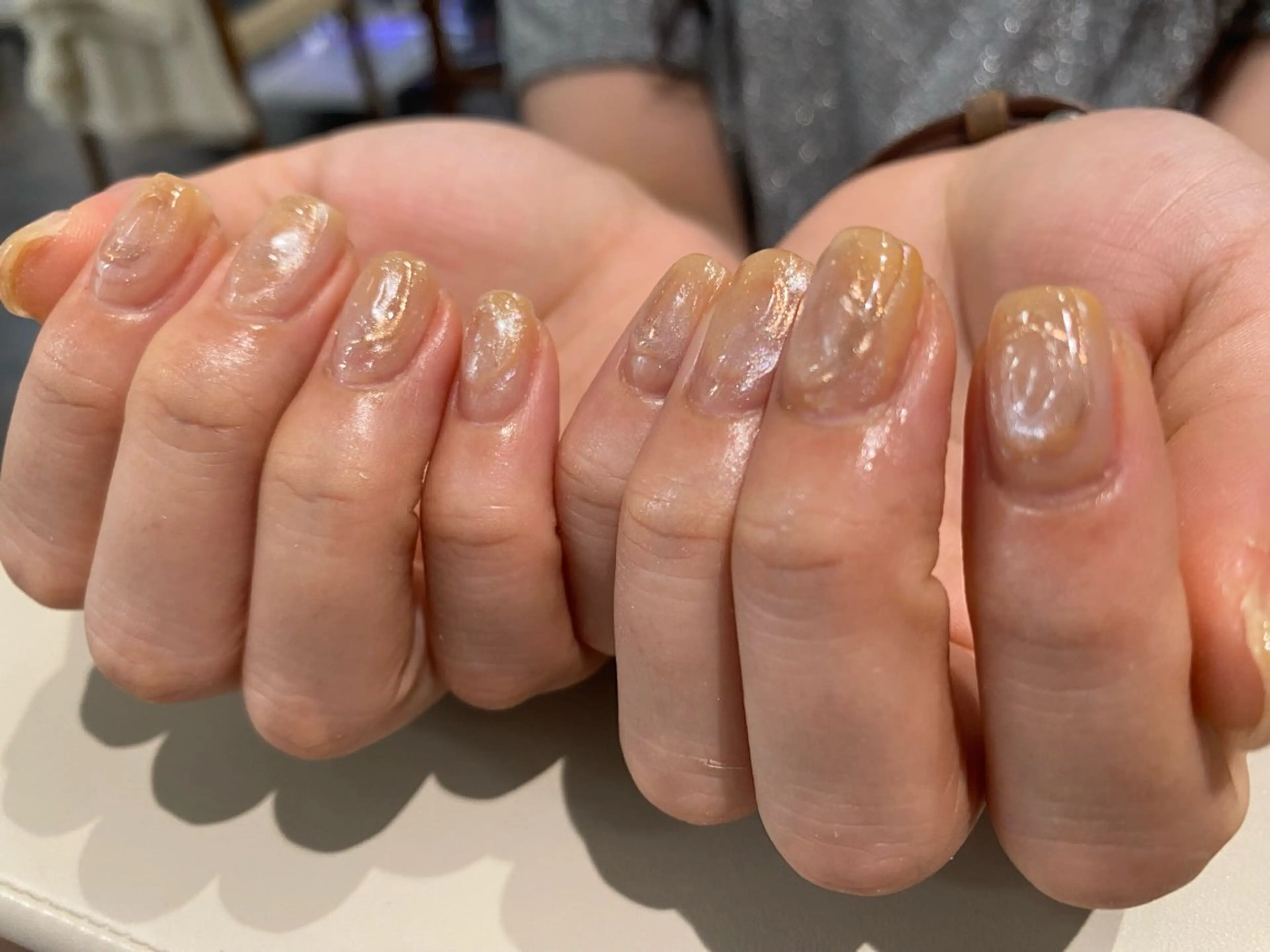 ネイル 氷ネイル・うるうるネイル Yarm As Etel　。のネイルデザイン