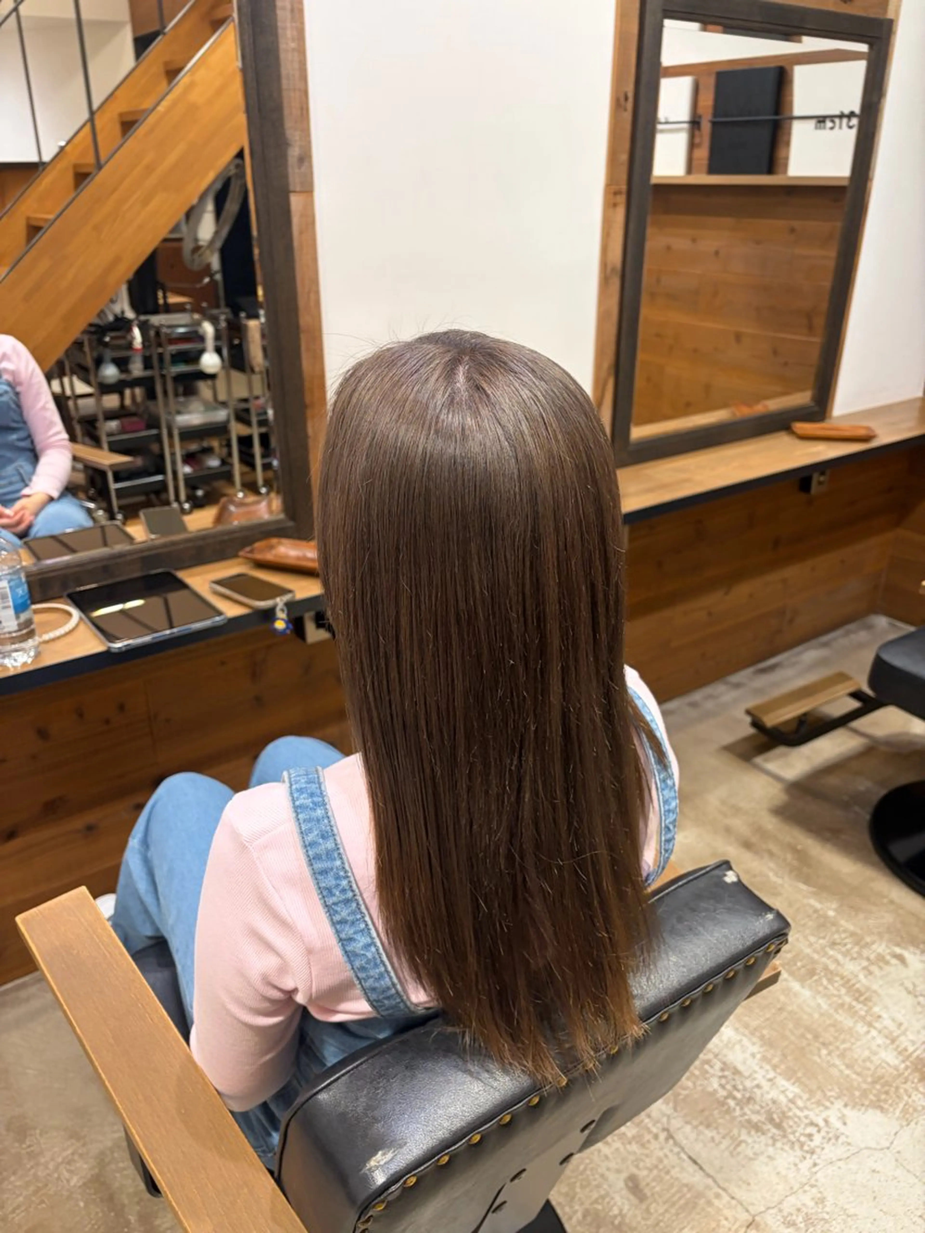 ロング カラー ブリーチ グレージュ ヘアカラー 大原一太/岡谷/ モデルさん募集中のヘアスタイル