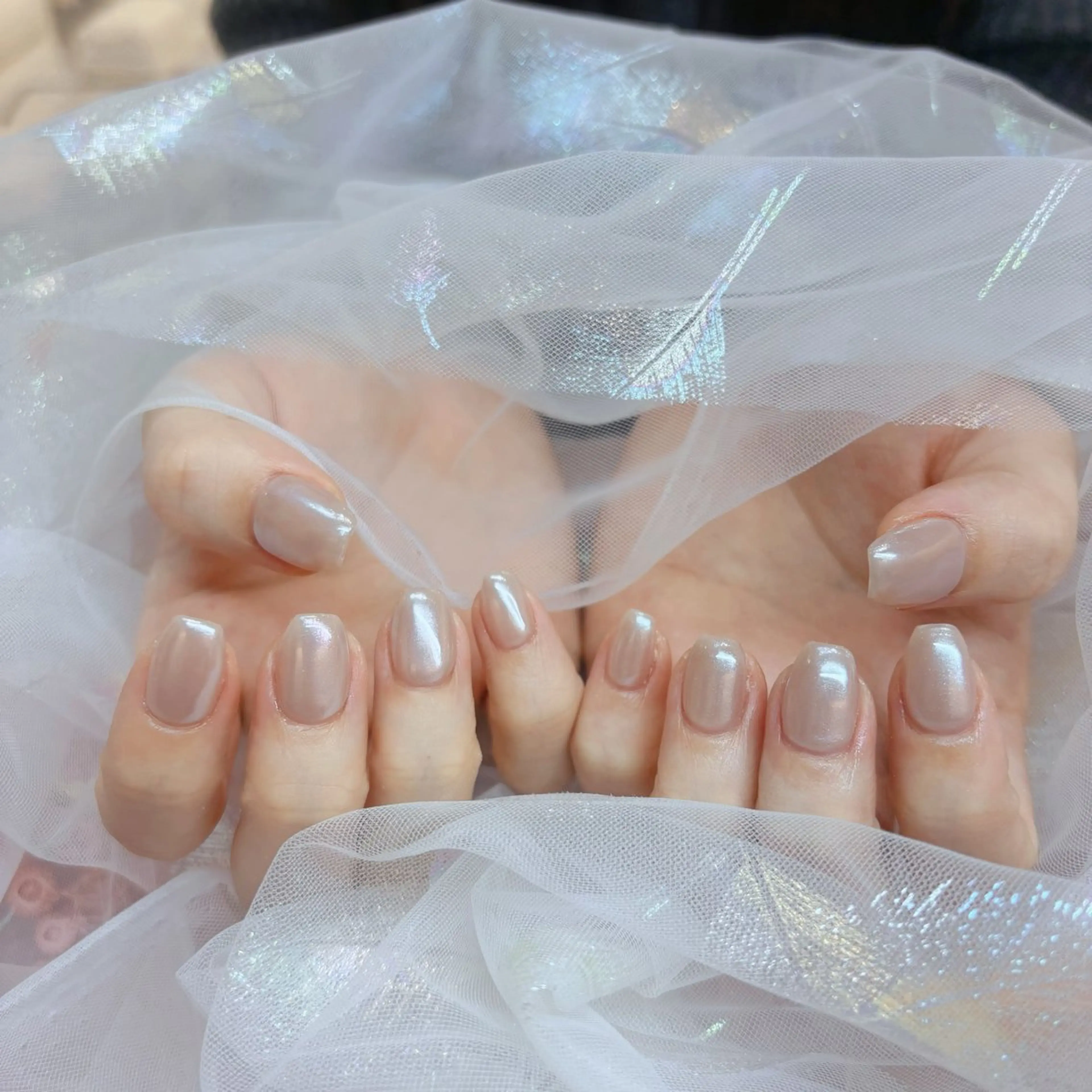 【自爪】🪞ミラーネイル🌈初回ソフトジェルオフ無料🌈の写真