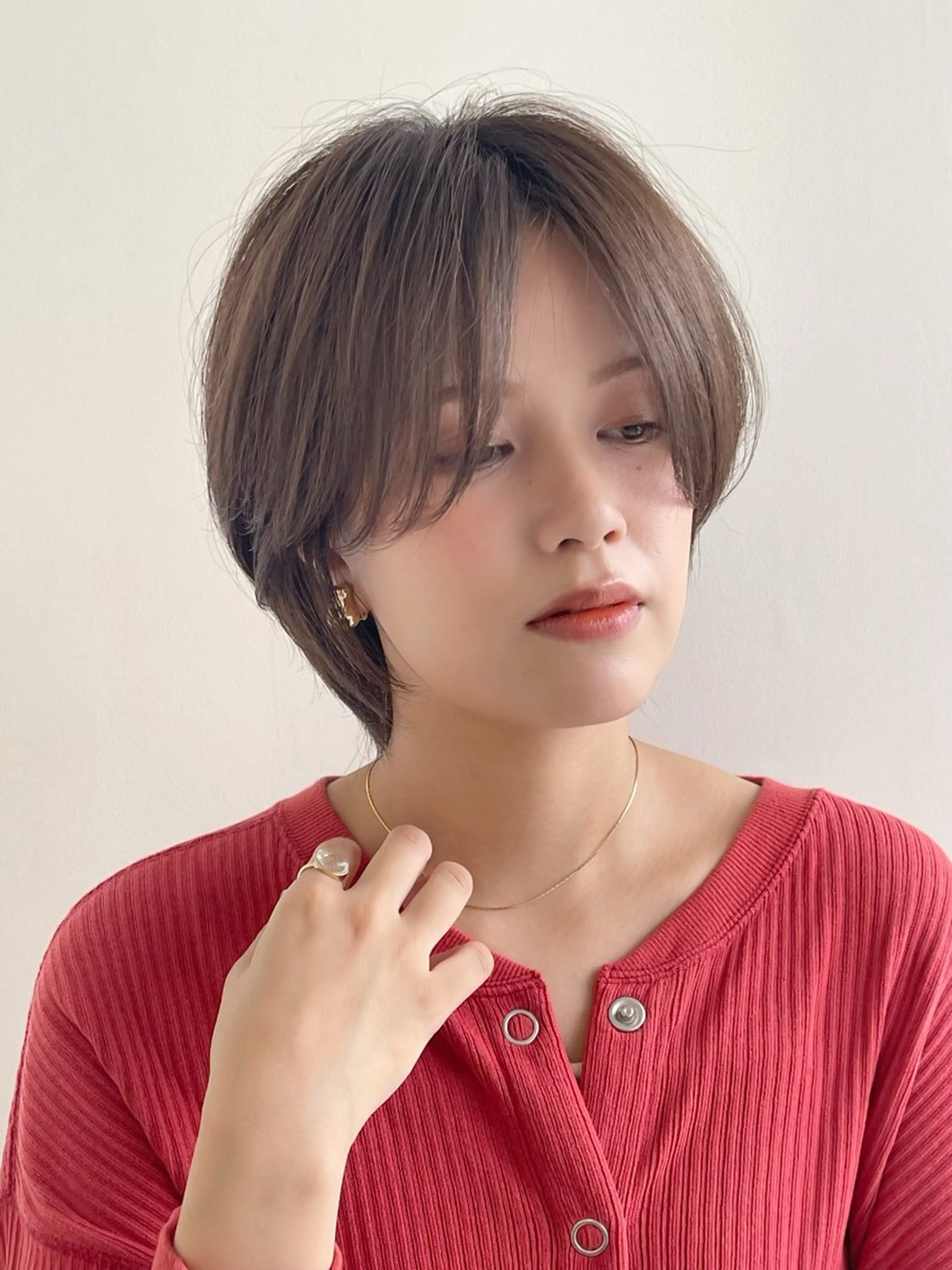 ショート 丸みショート イエローカラー 韓国風ヘア ショートヘア カット ヘアカラー ショート・ボブ特化 mahoのその他イメージ