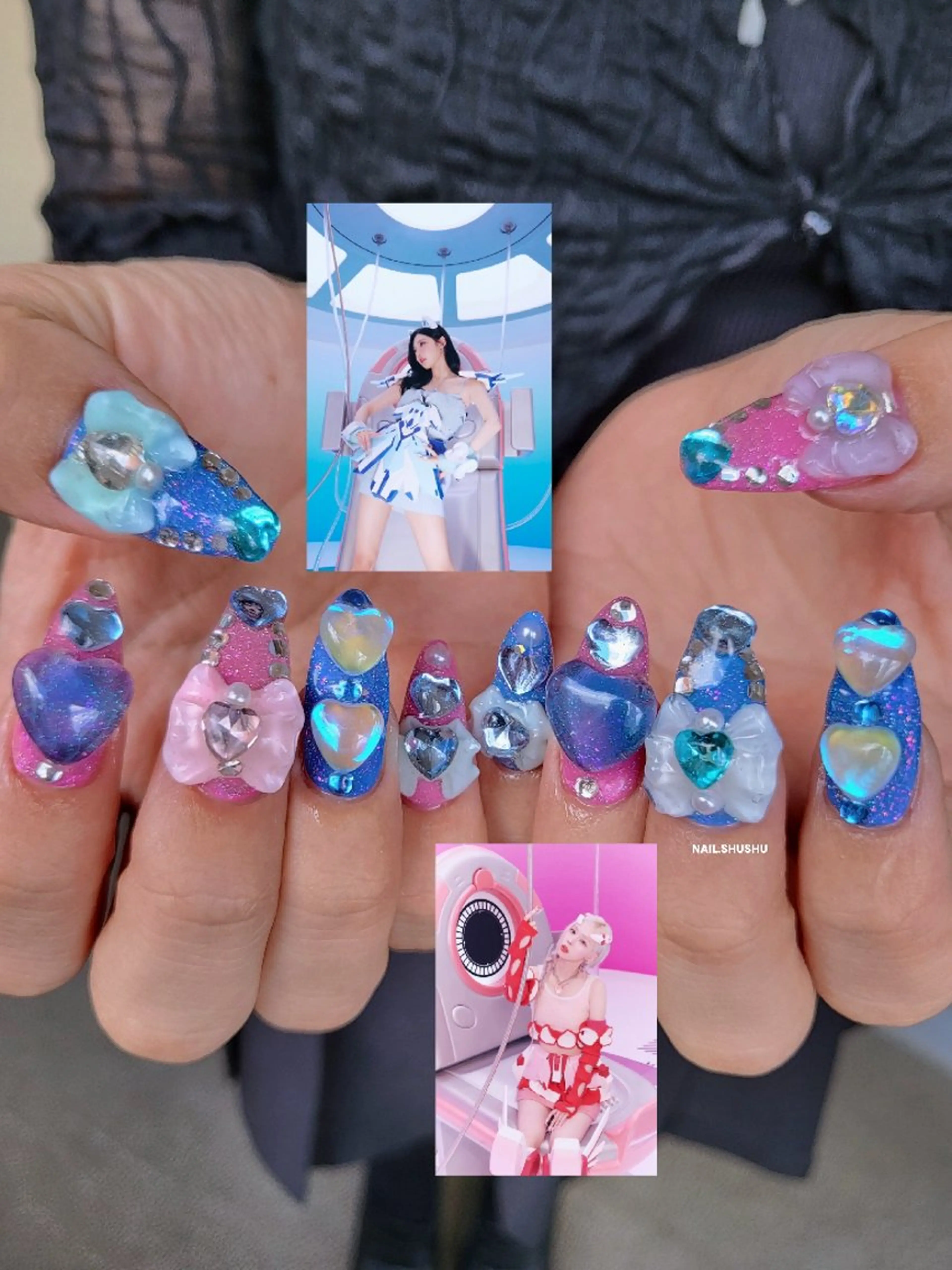 ネイル 3dパーツ/流行り 👧shushu❤️のネイルデザイン