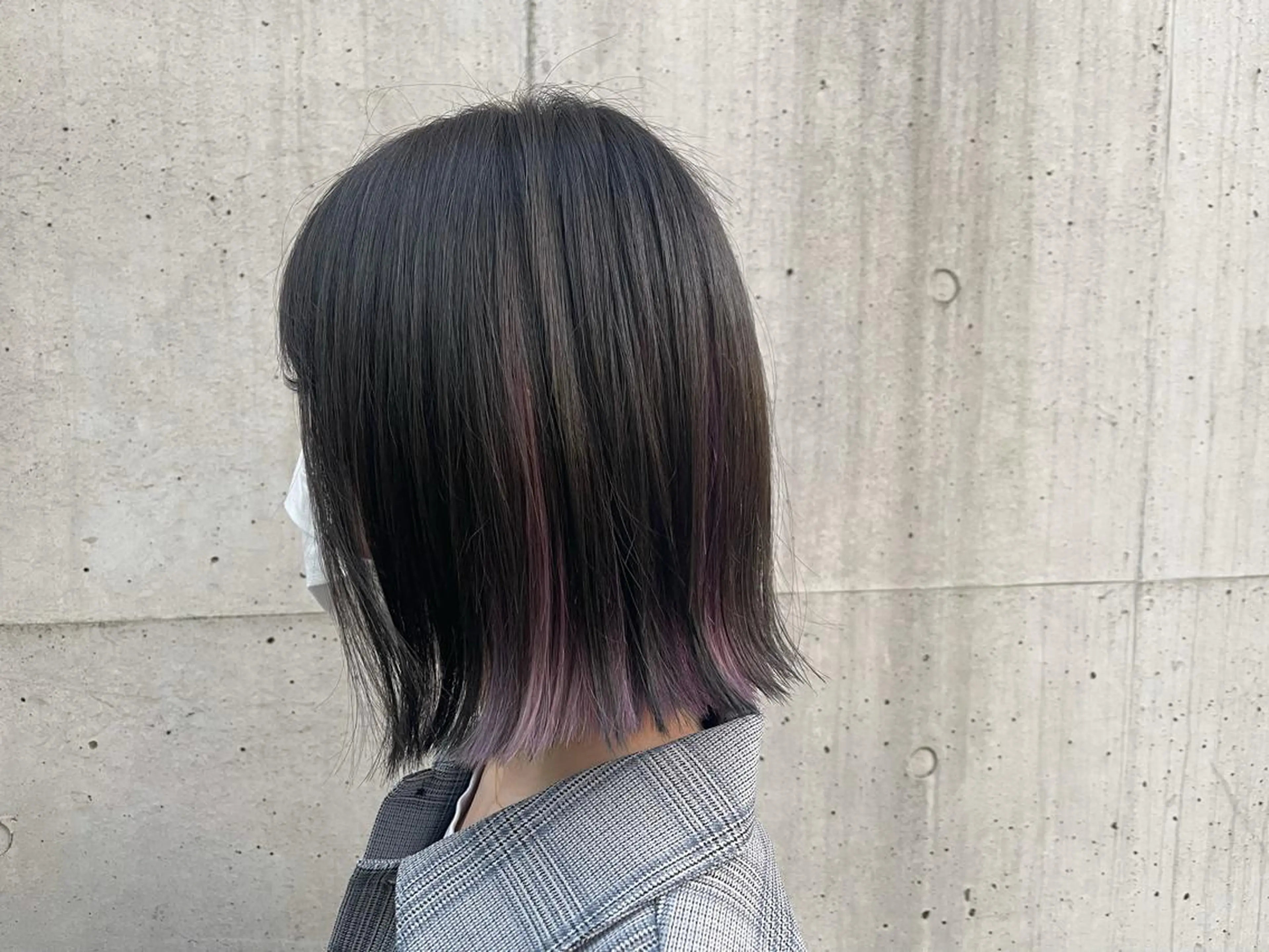 ショート カラー カット トリートメント ボブ/インナーカラー ショート/佐野祥子のヘアスタイル