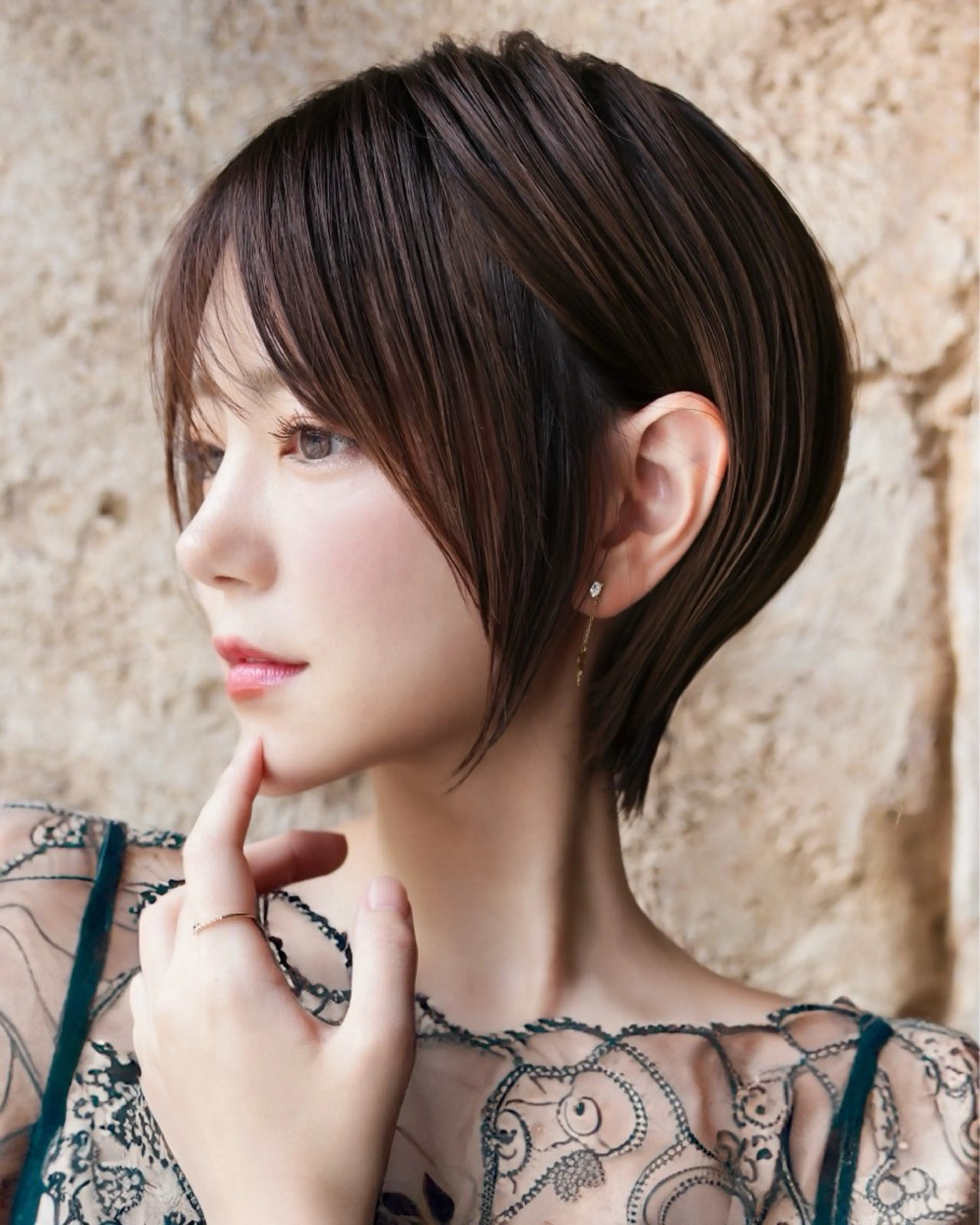 ショート カット ヘアカラー トリートメント 祝田 巳幸のヘアスタイル