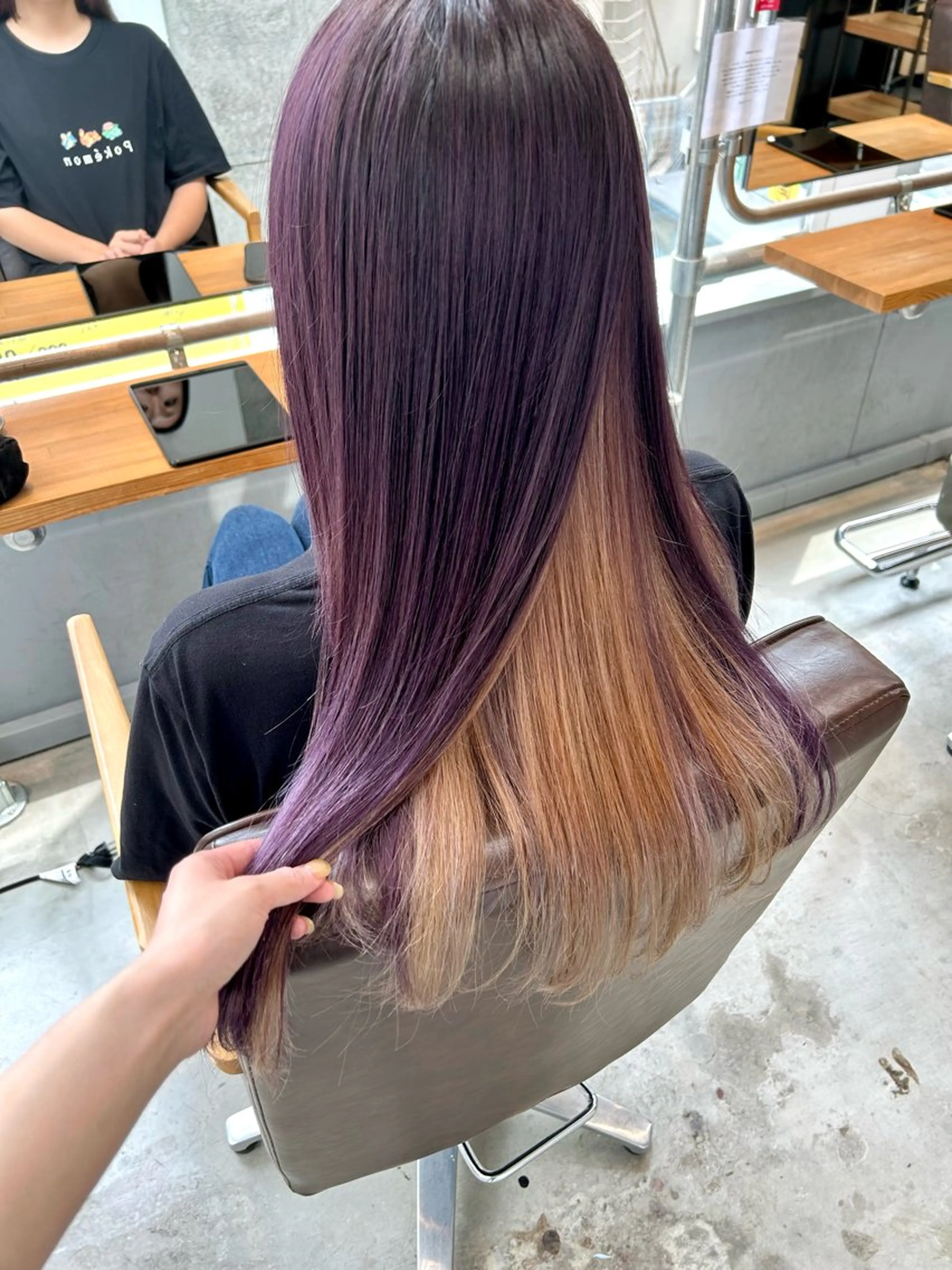 ロング カラー ベージュカラー ヘアカラー トリートメント 🎀たな 🧸のヘアスタイル