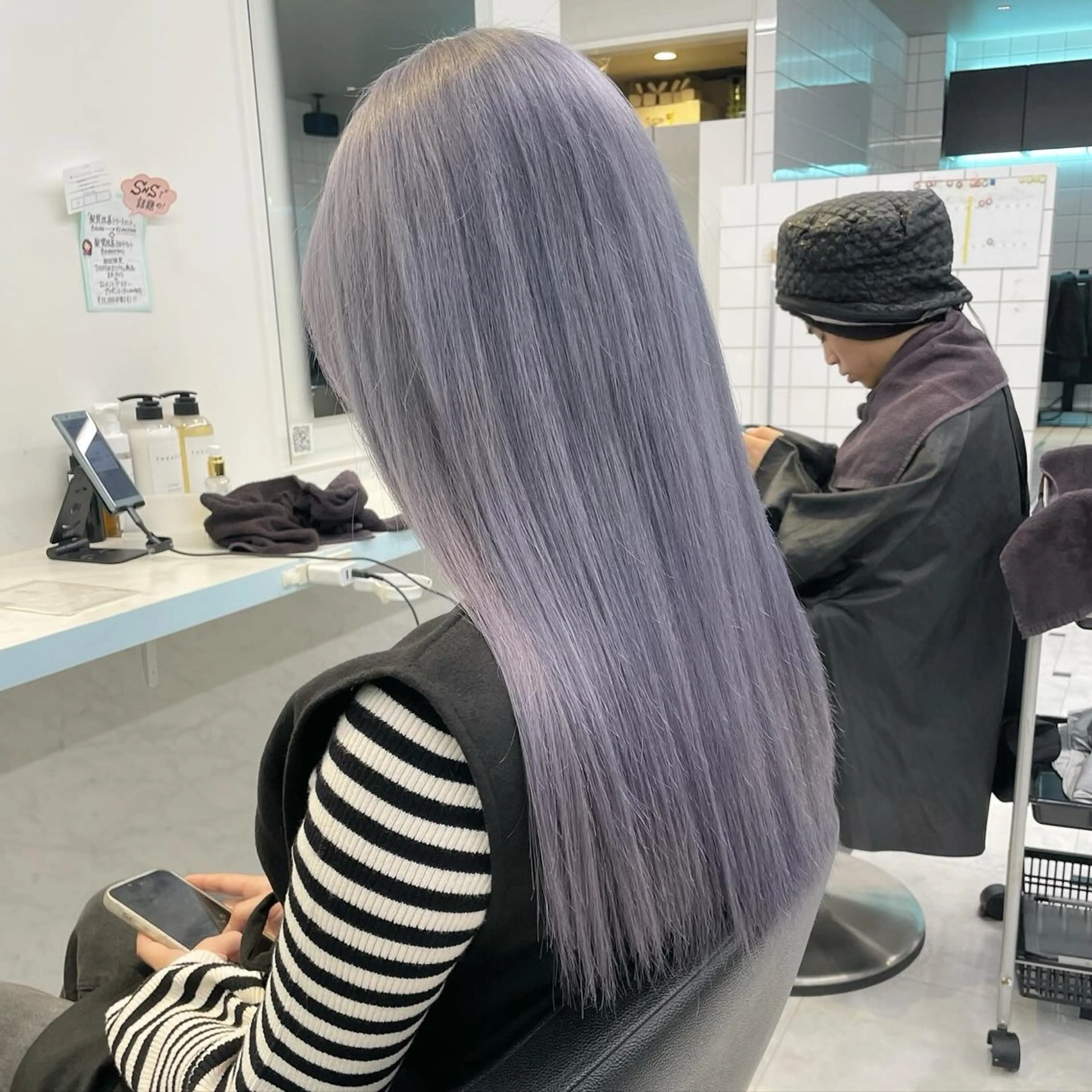 セミロング カラー ヘアカラー トリートメント Salowin池袋East 店3F所属・【美髪矯正/絹髪】 🎀hinano🎀のヘアスタイル