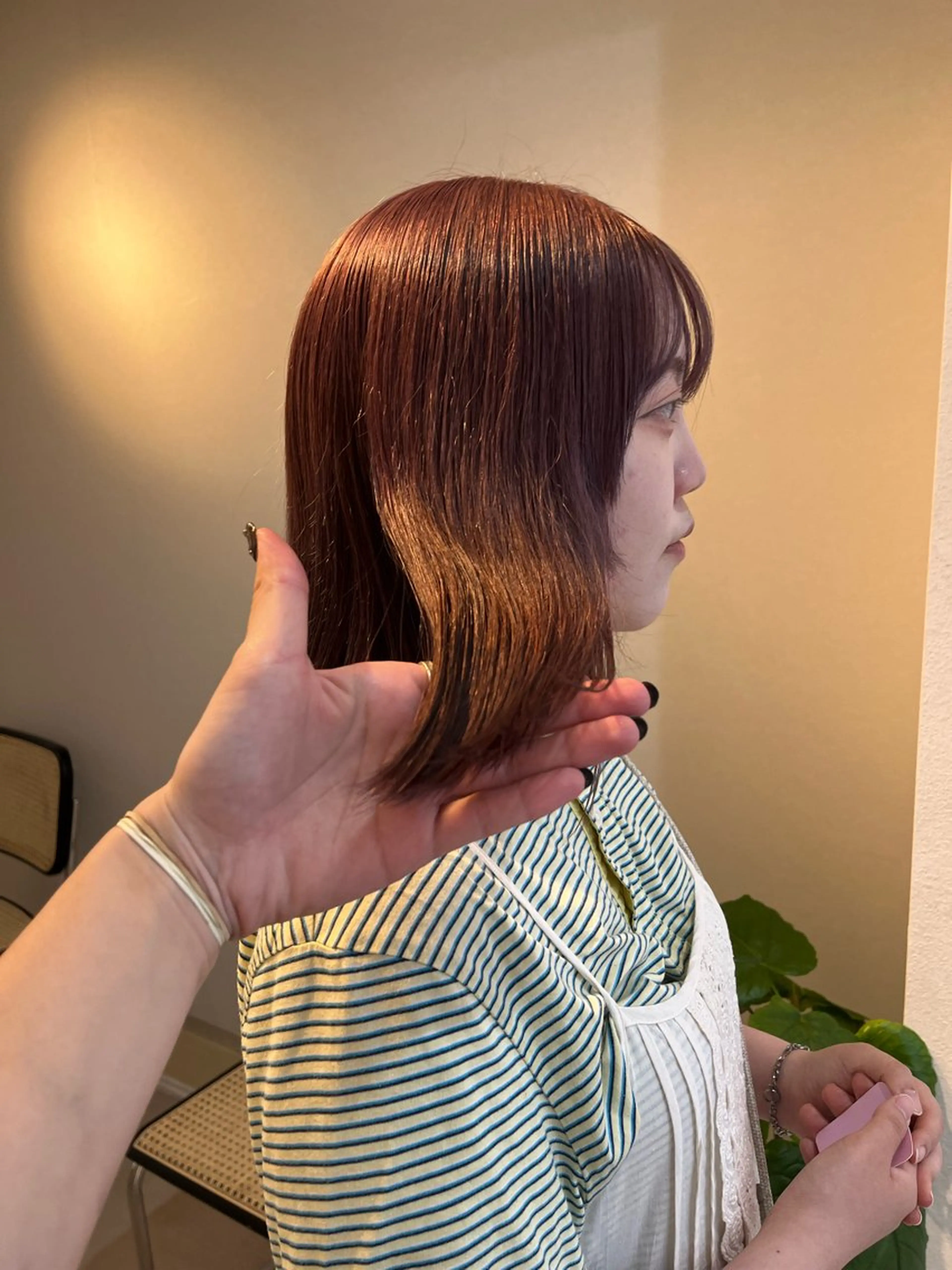 ミディアム カット ヘアカラー トリートメント keshiki🦋 Nanaのヘアスタイル