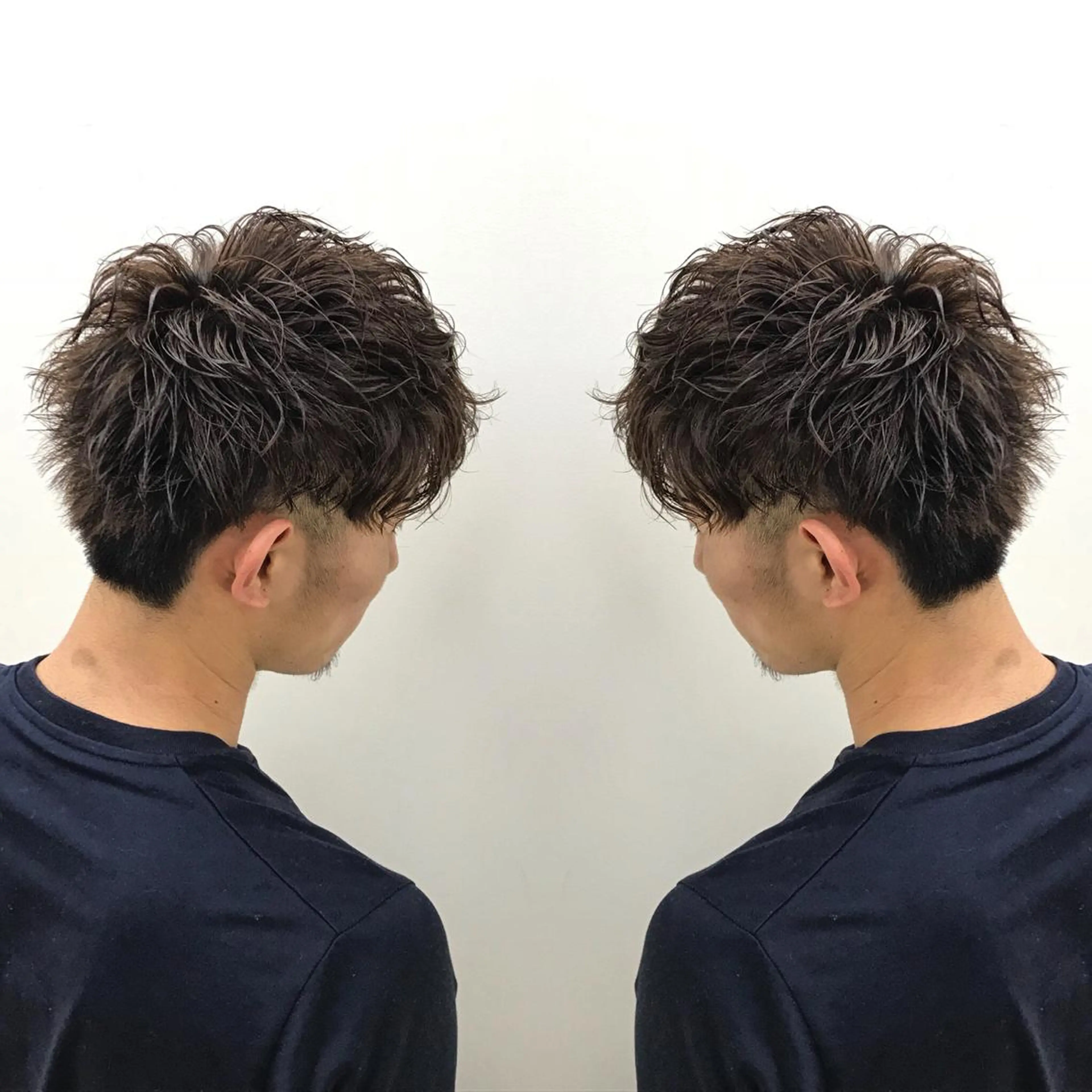 パーマ メンズ ブリーチカラー/ 岩破瑞希のヘアスタイル