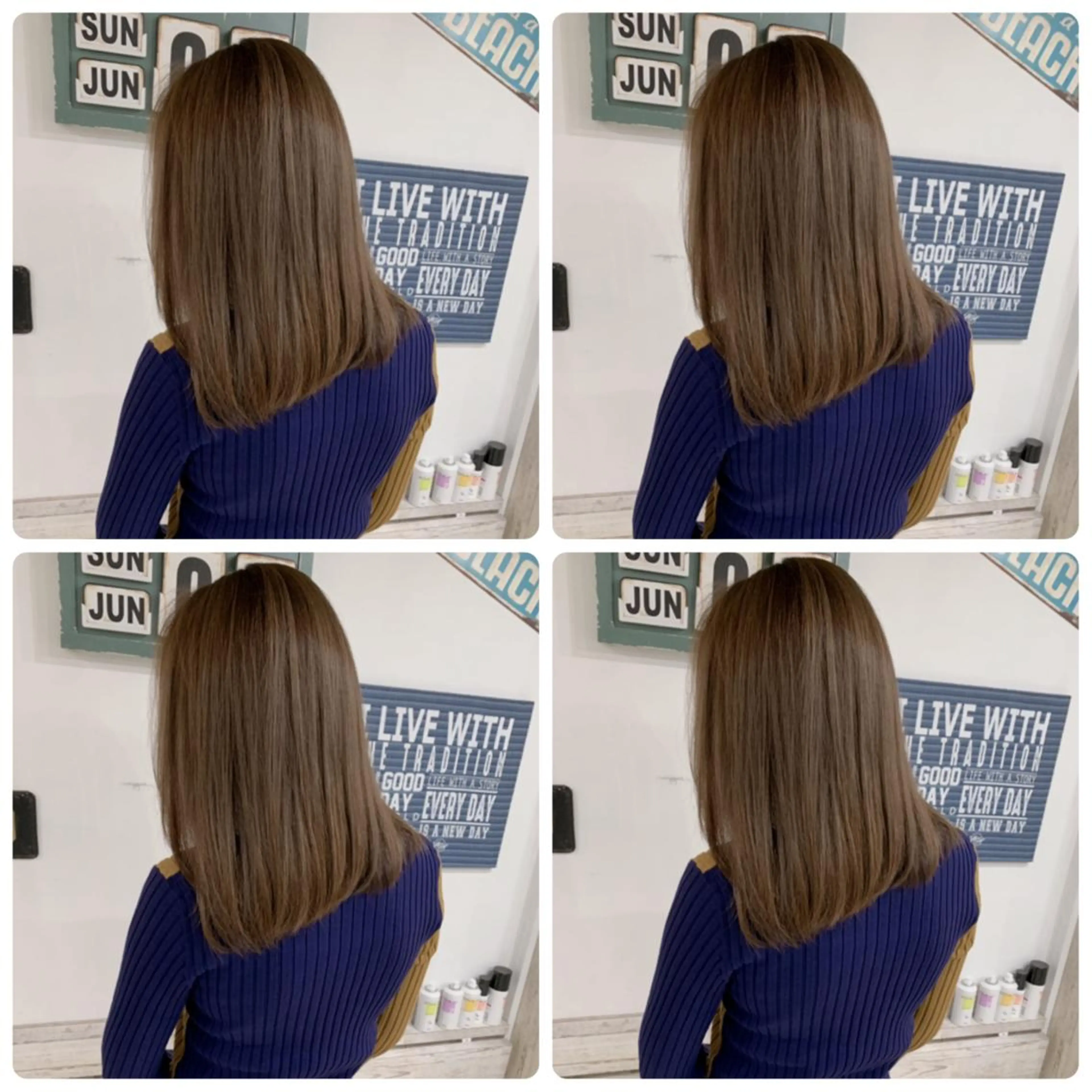 ミディアム カラー カット ヘアカラー トリートメント 京都大人女性ショート 徒歩1分/秋山のヘアスタイル