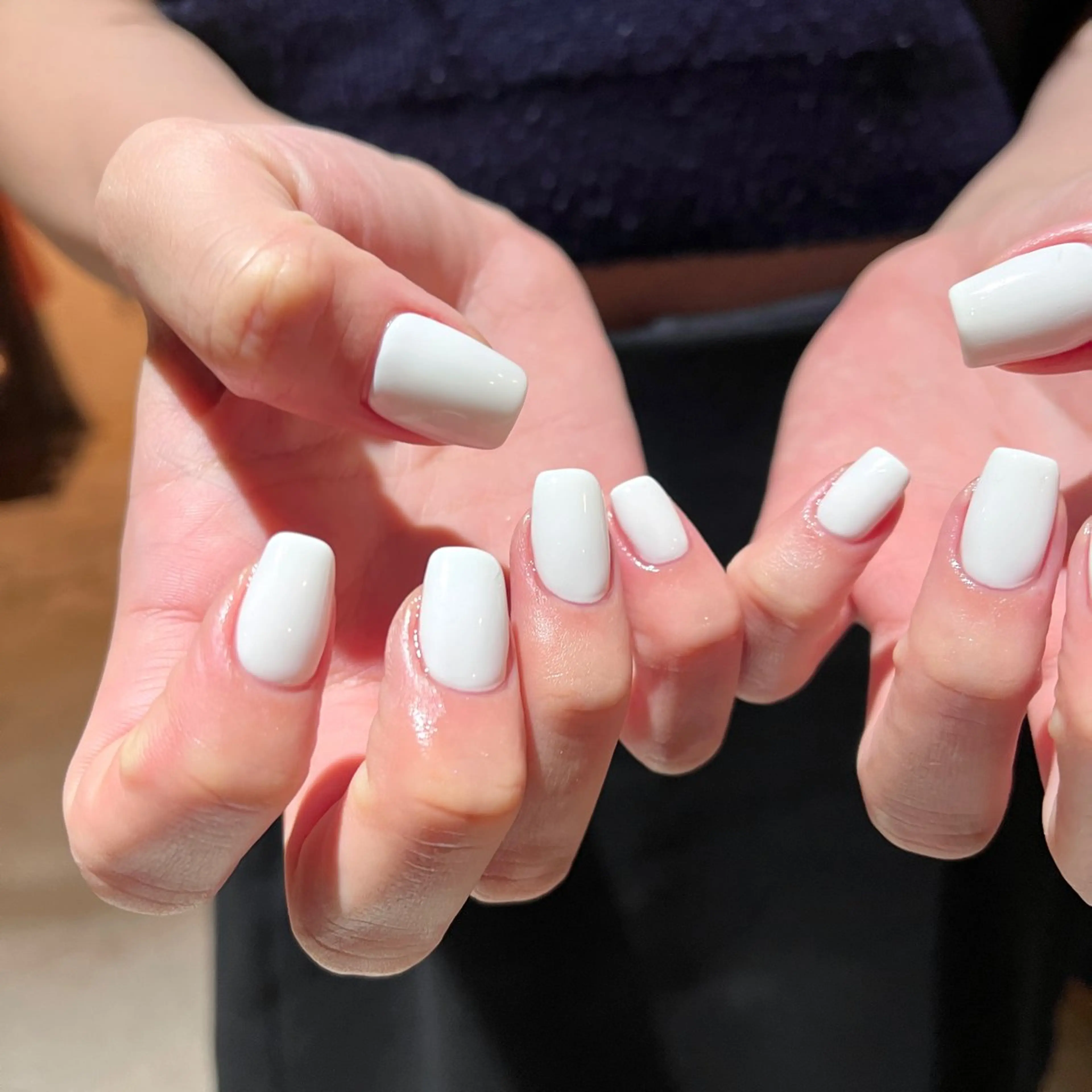 ネイル 長さ出し ワンカラーネイル NORAmanaka /渋谷⟡.·*.のネイルデザイン