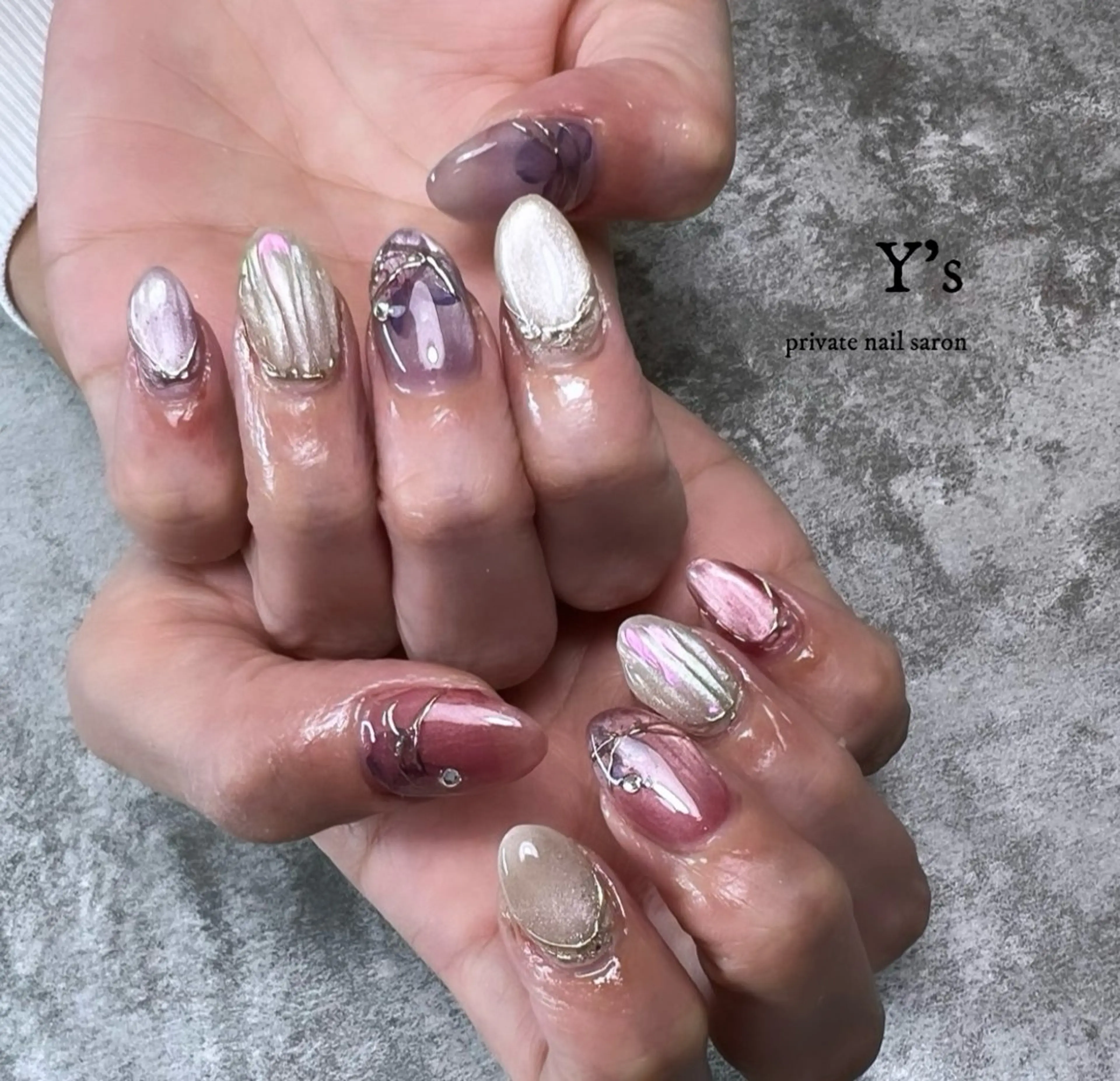 ネイル ハンドネイル Y's nail ˚✧₊YUIのネイルデザイン
