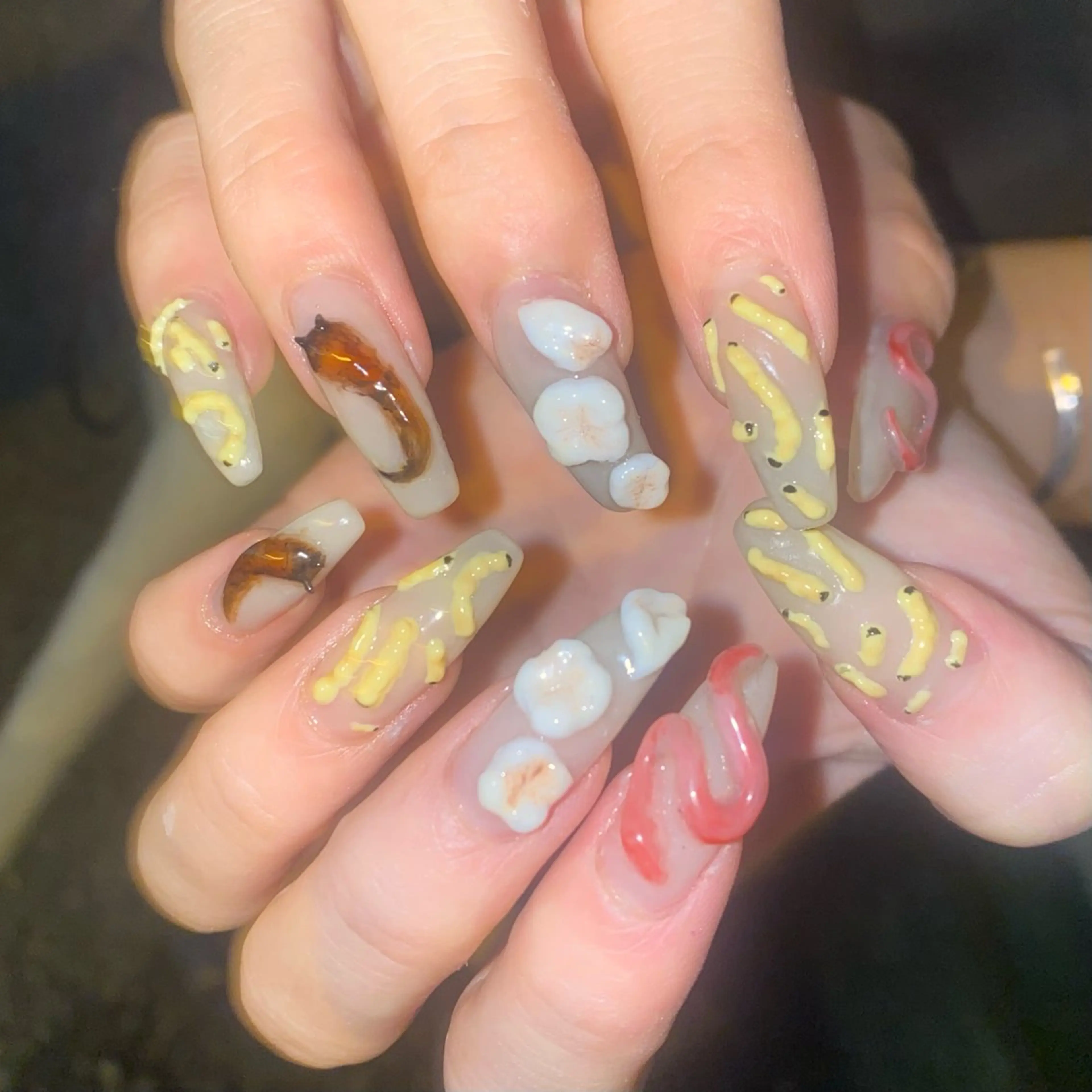 ネイル ハンドネイル フットネイル nano/きもかわ nail🐬🫧のネイルデザイン