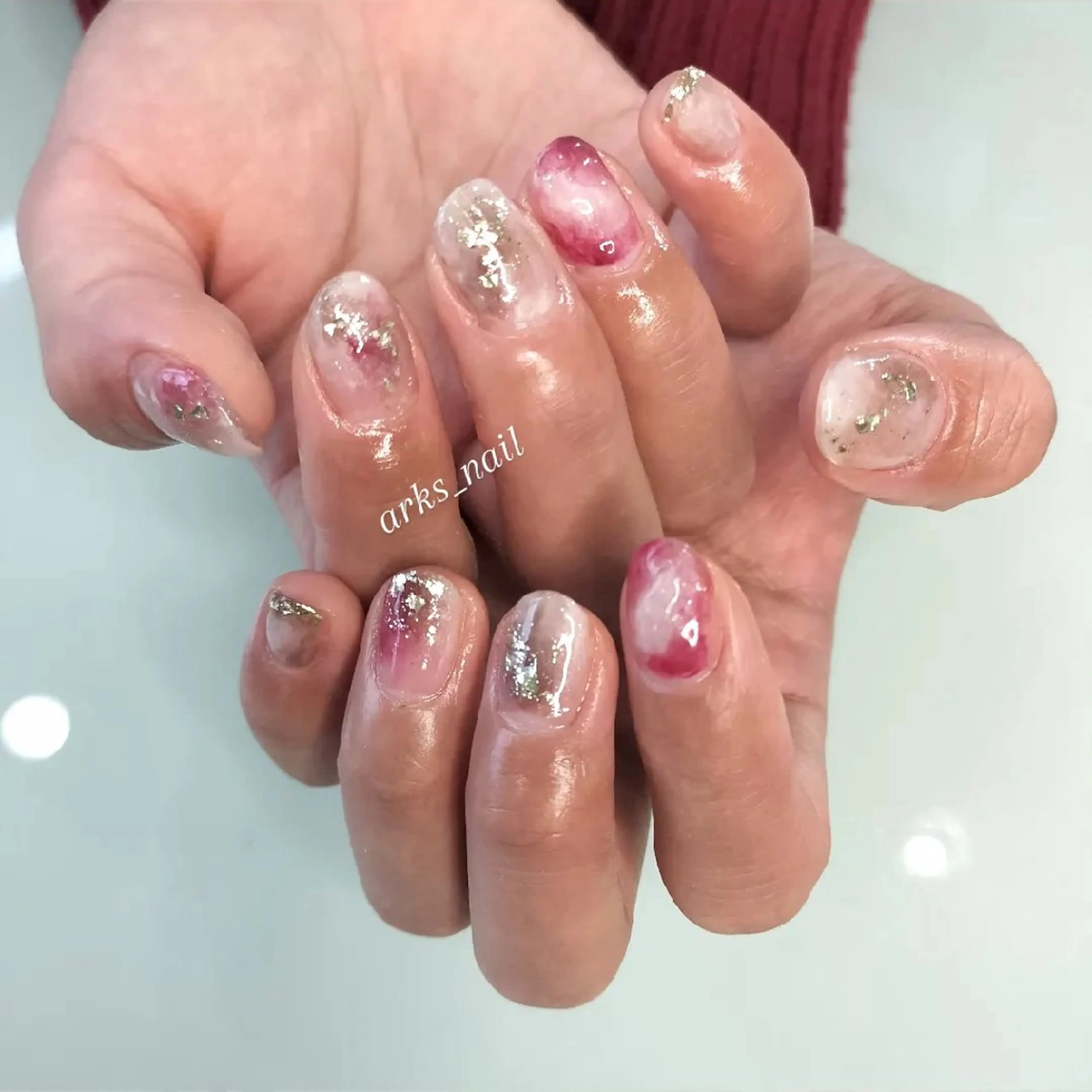 ネイル ジェルネイル ニュアンスネイル ハンドネイル アークス所属・arks nailのネイルデザイン
