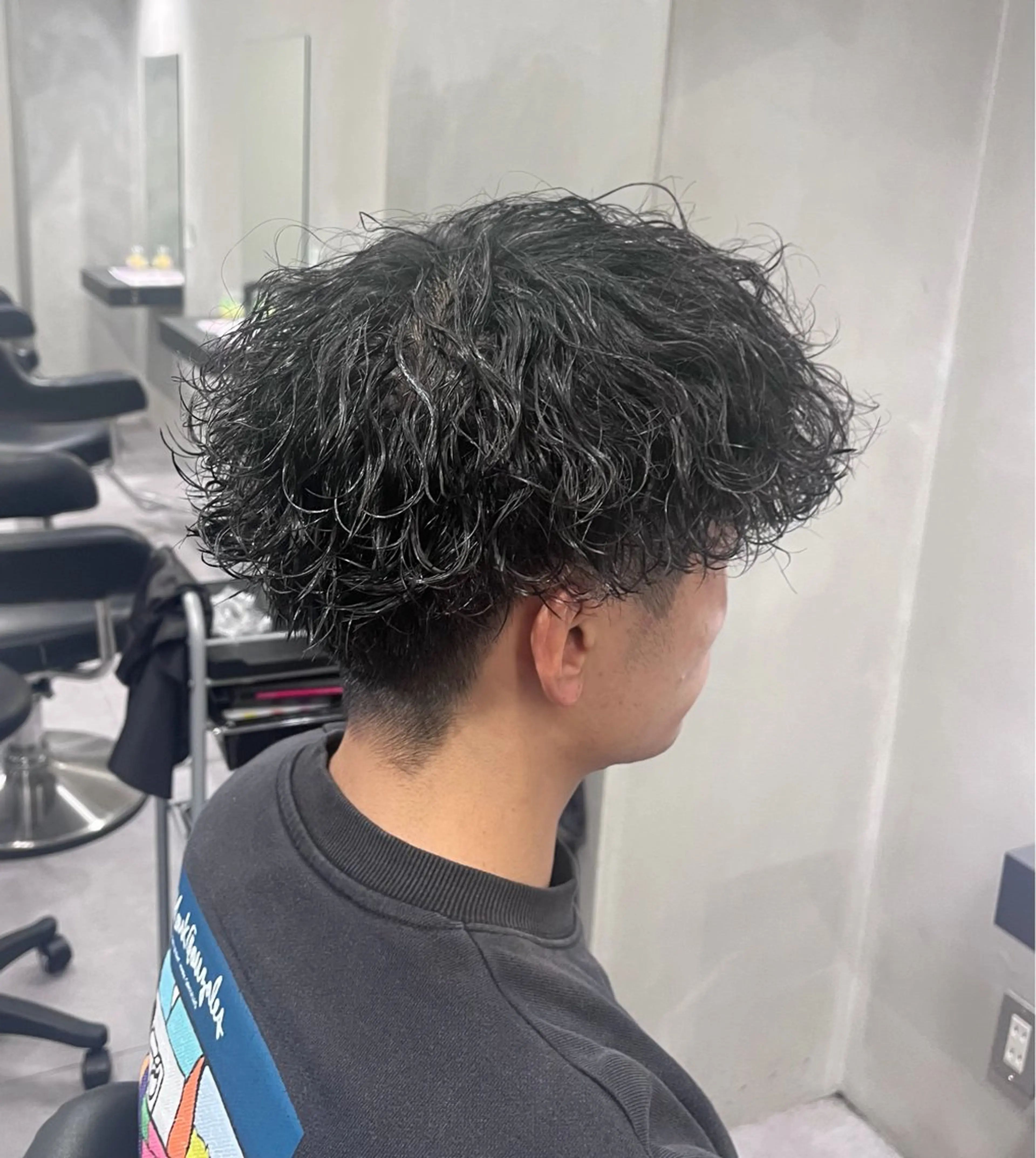 パーマ メンズ カット パーマ 波巻きパーマ /メンズ専門/そらのヘアスタイル