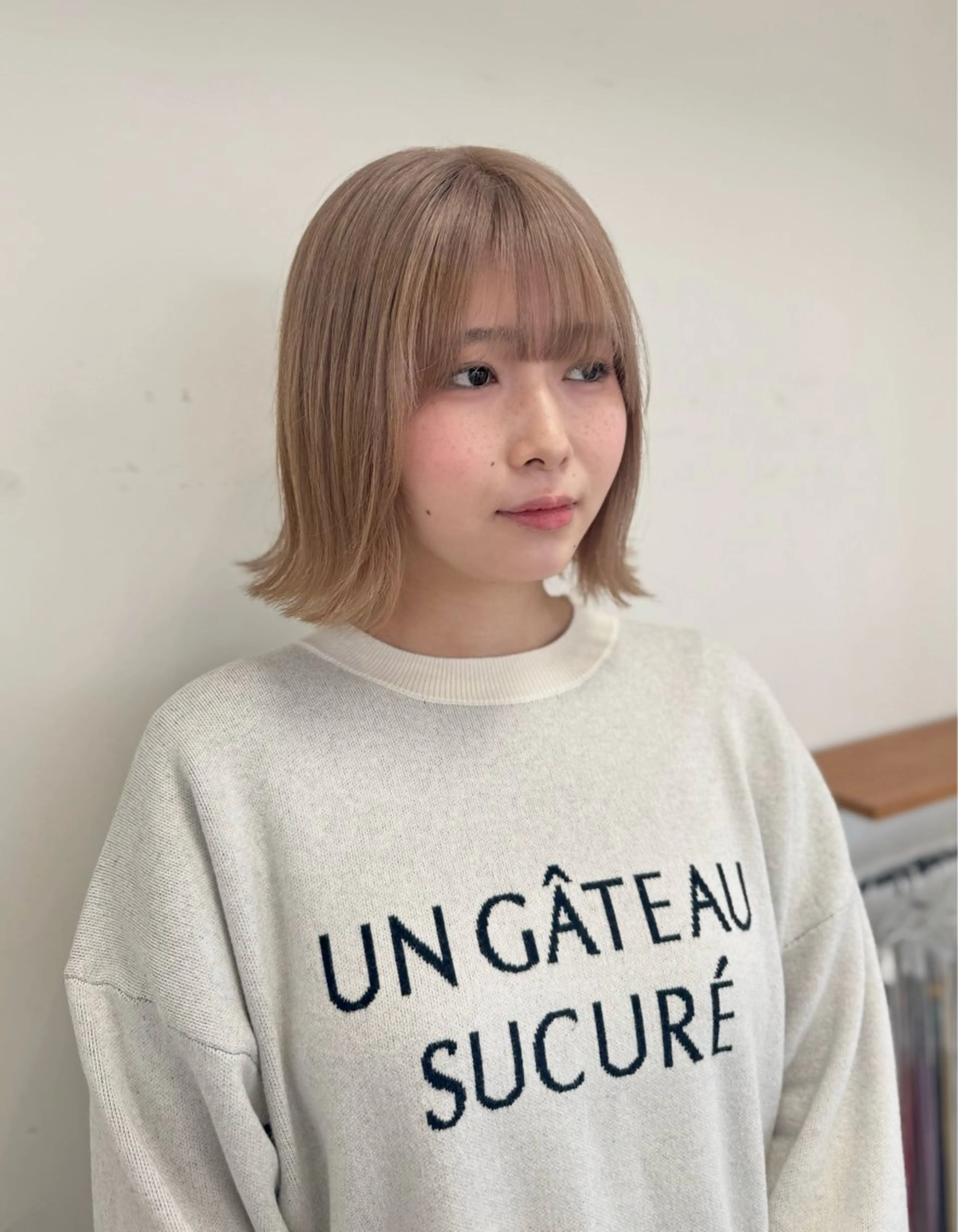 ミディアム ヘアカラー ai 梅田/暖色カラーのヘアスタイル