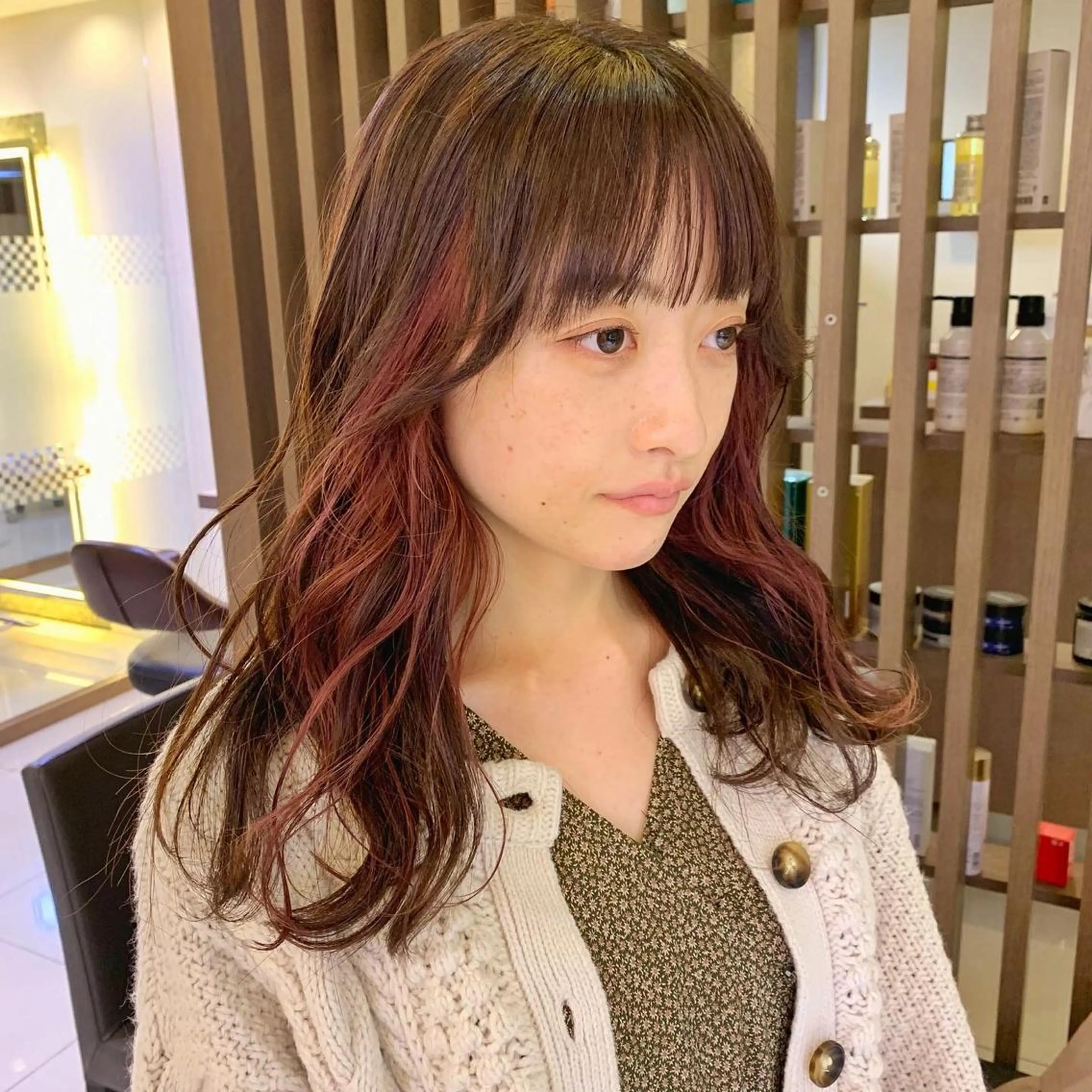 ロング カラー ヘアカラー 似合わせカットカラー ♡佐藤捺美のヘアスタイル