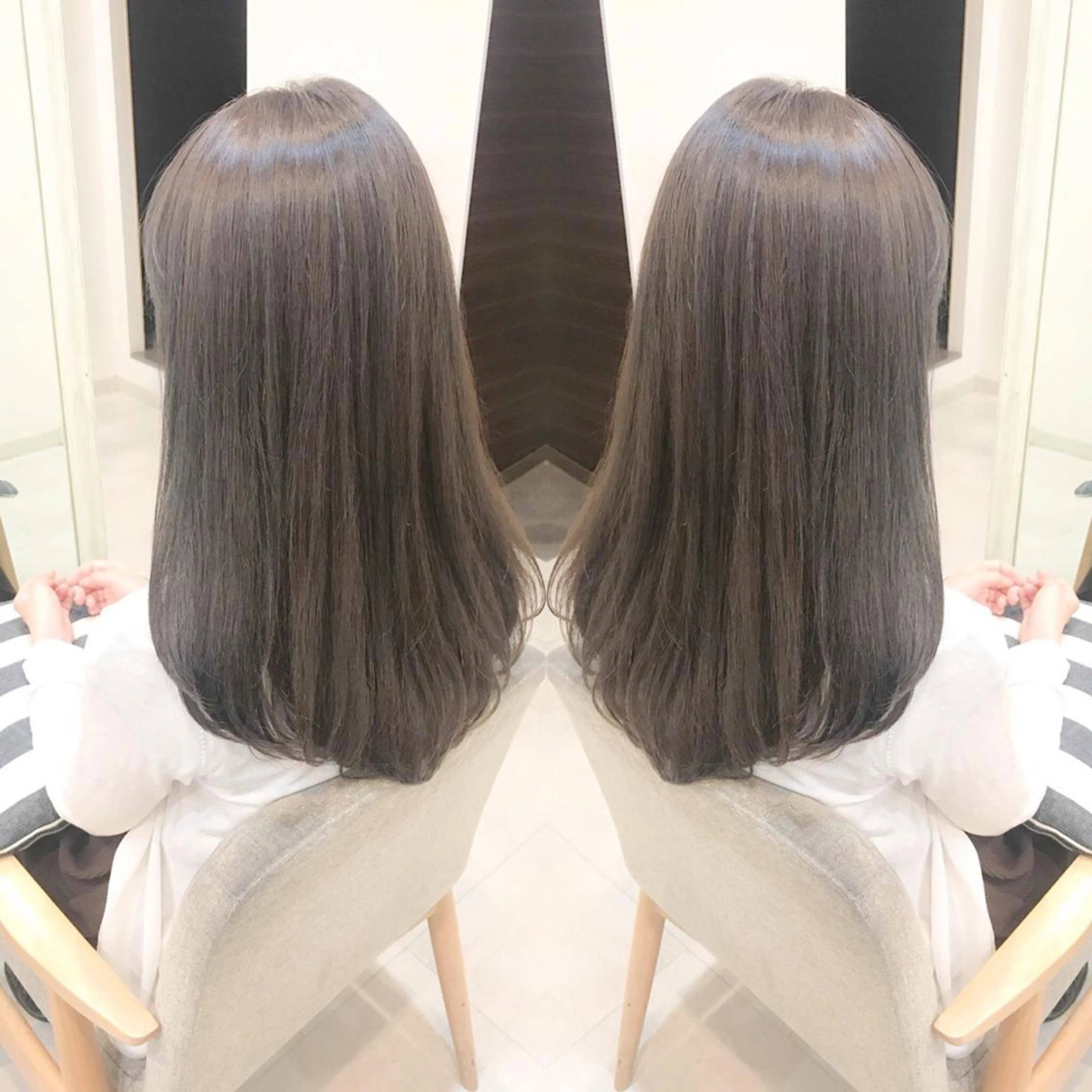 セミロング カラー ShellBear 銀座店のヘアスタイル