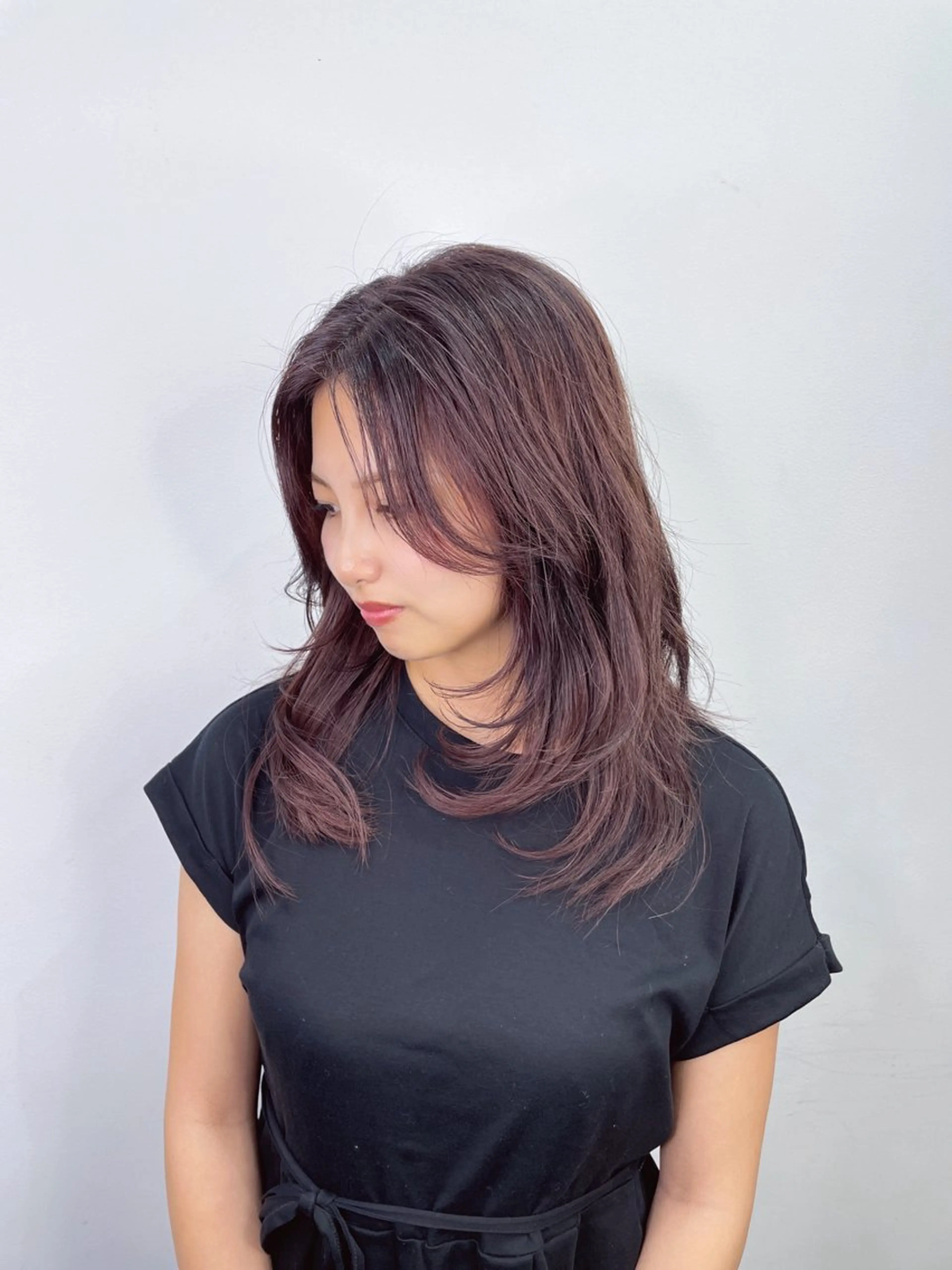 ミディアム 韓国風ヘア レイヤーカット LOCO/ Koukiのヘアスタイル