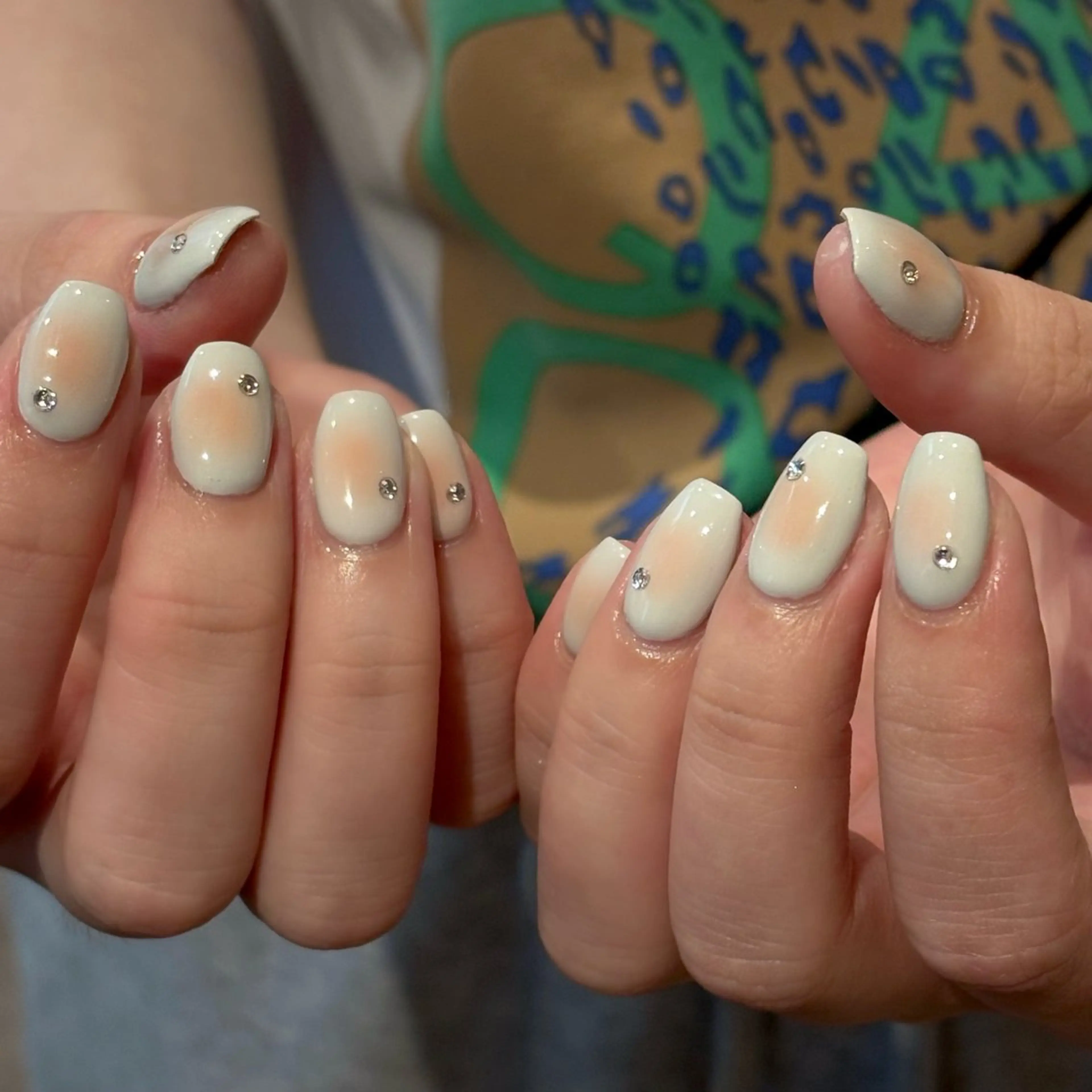 ネイル チークネイル 持ち込み Bianca名駅店 安田のネイルデザイン