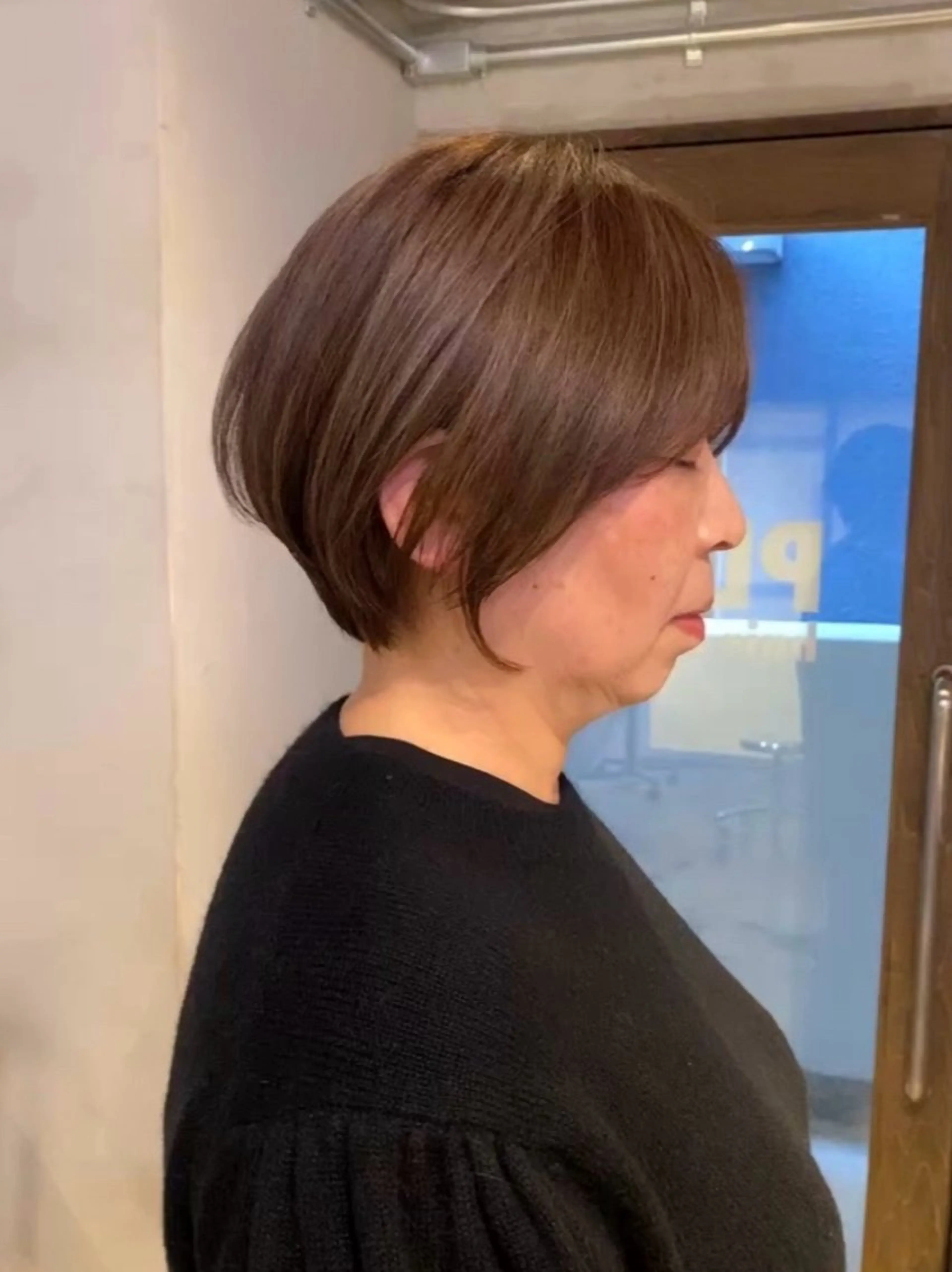 ショート カラー カット ヘアカラー トリートメント とびまつ /ショート/脱白髪染のヘアスタイル