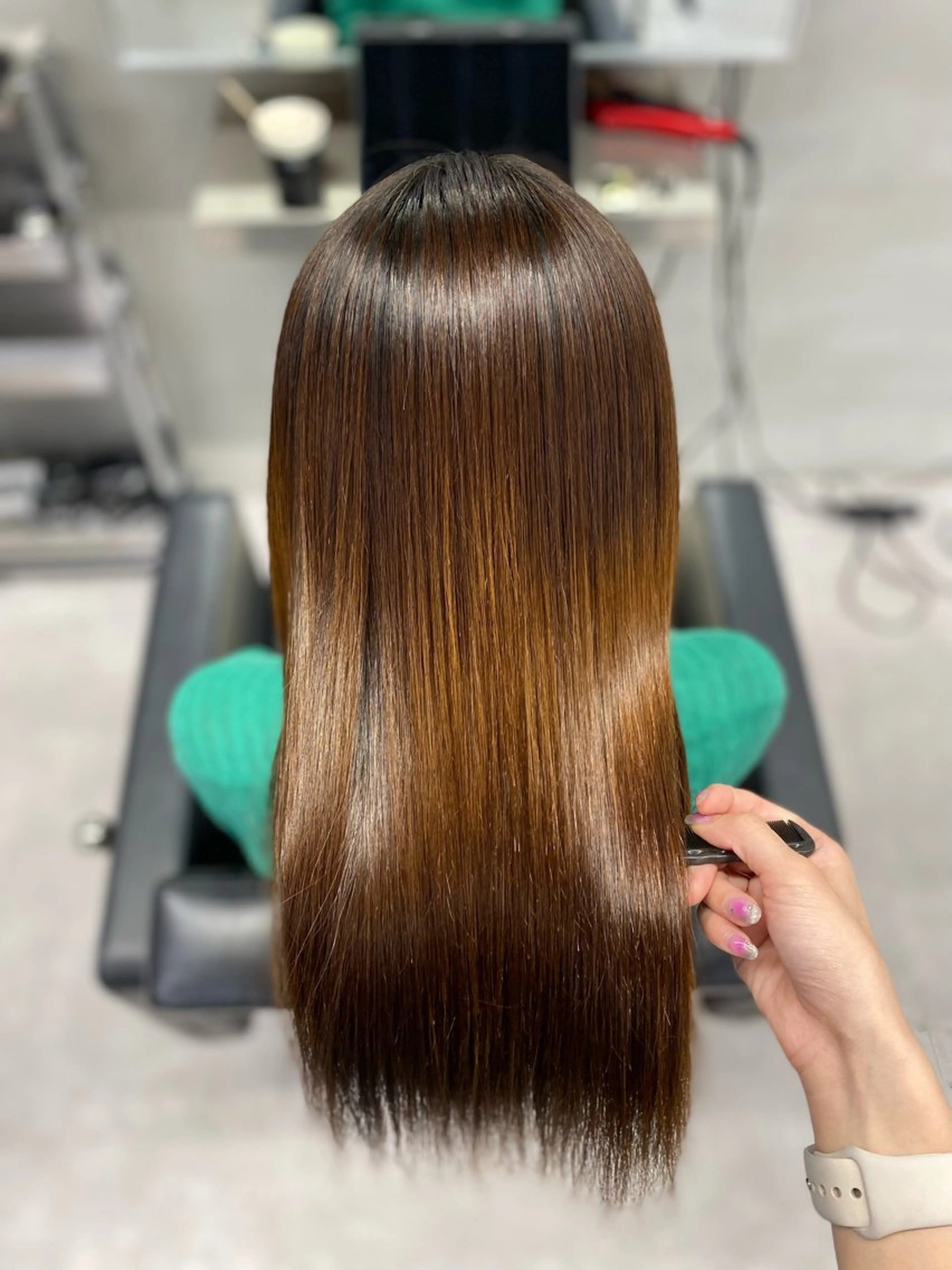 セミロング 縮毛矯正 トリートメント 艶髪/縮毛矯正 🫧辻野海羽のヘアスタイル