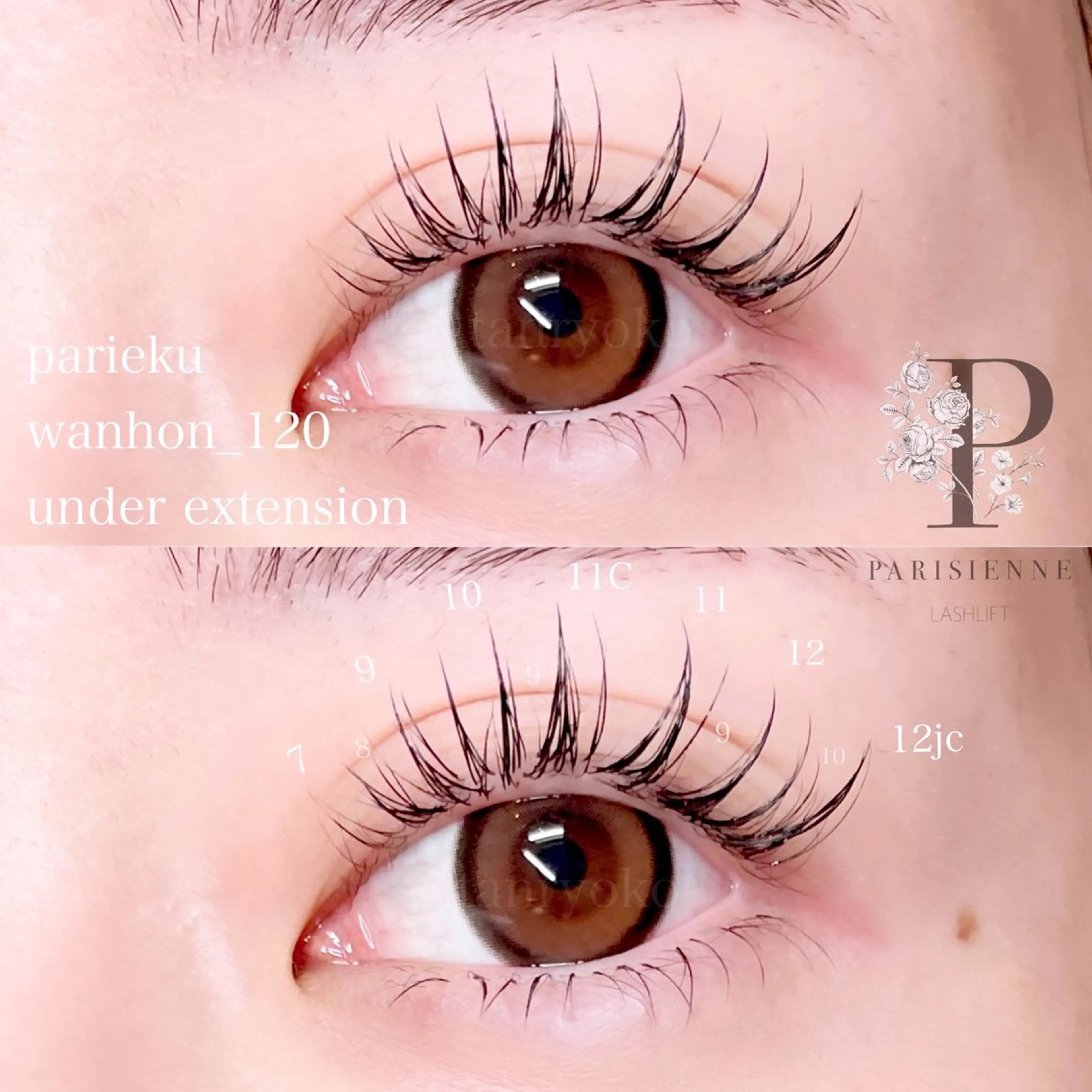 マツエク・マツパ 下まつげエクステ ワンホンマツエク マツエク 心斎橋🤍韓国.美眉 パリジェンヌ R..のマツエク・マツパデザイン