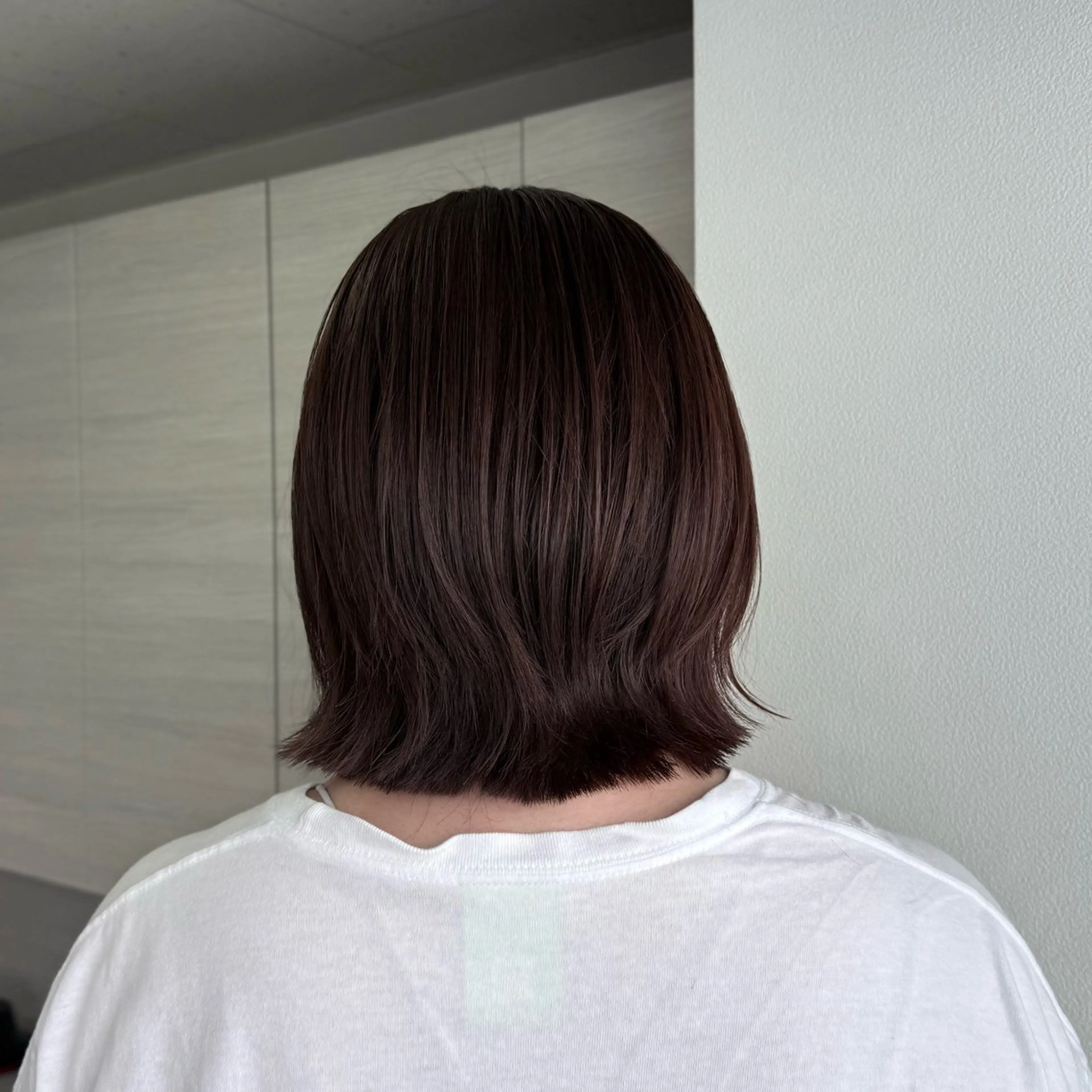 ミディアム ボブレイヤー ボブ レイヤーカット 似合わせレイヤー / 栄 / はるな🌼のヘアスタイル