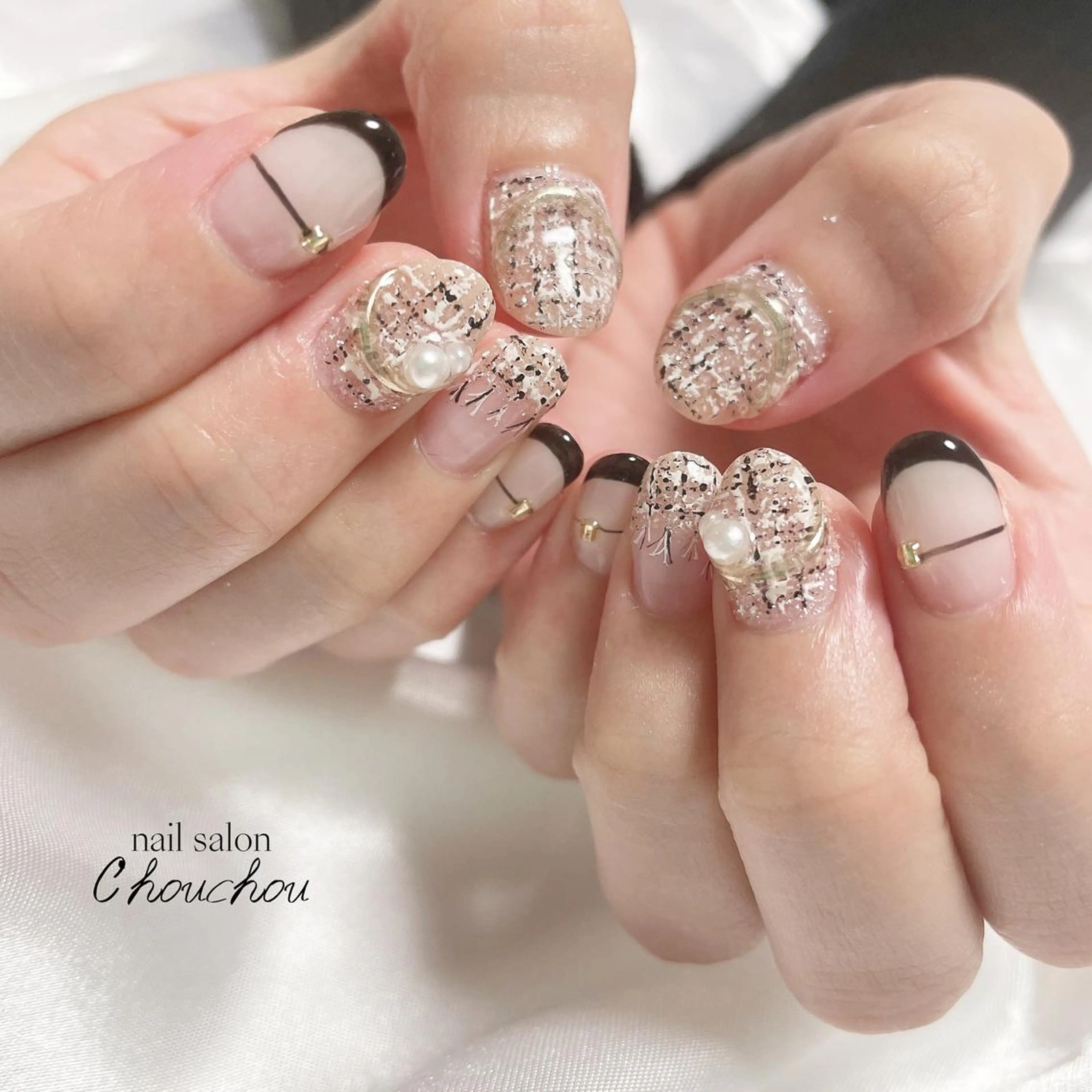 ネイル ツイードネイル C'hou chouのネイルデザイン