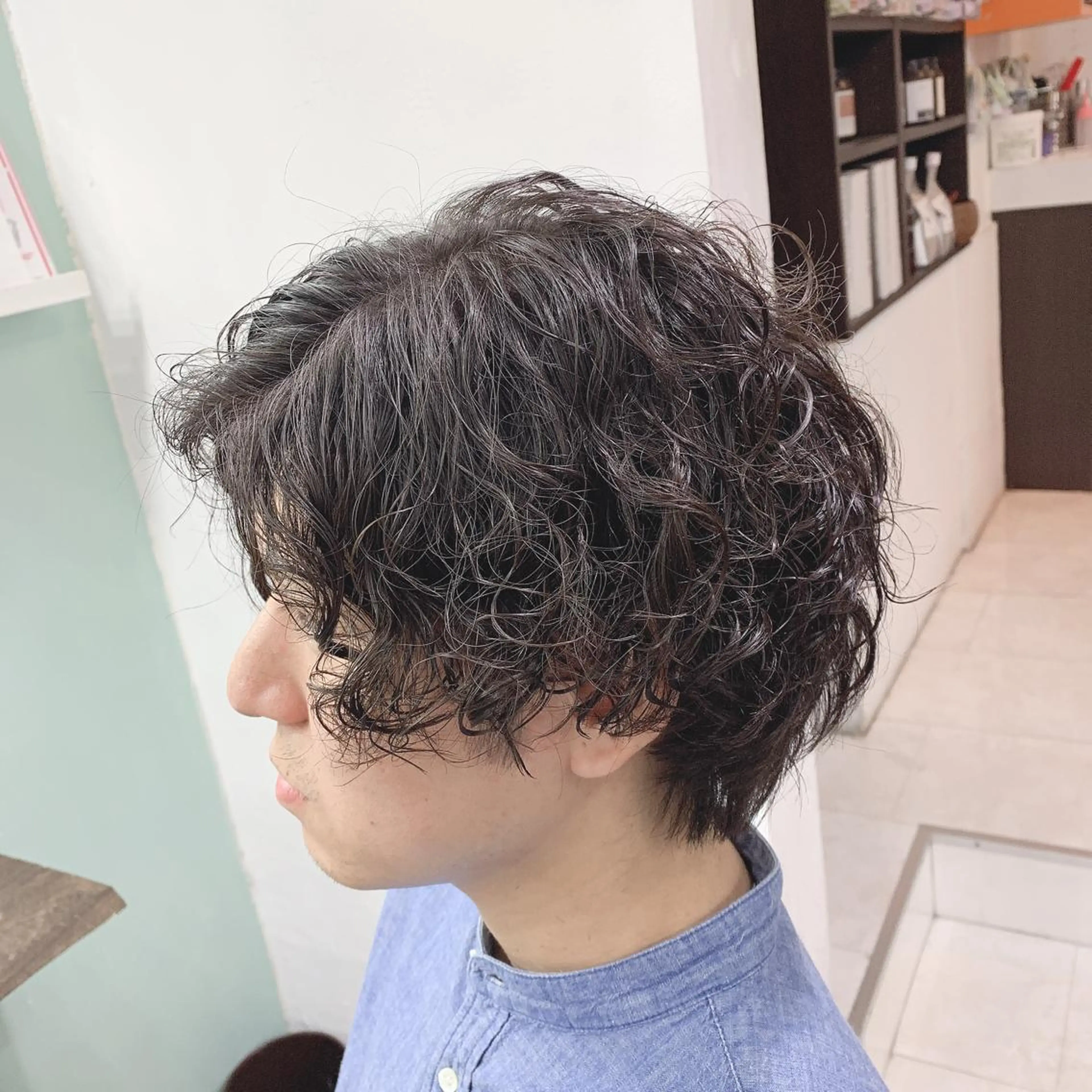 パーマ メンズ R ri R takagiのヘアスタイル