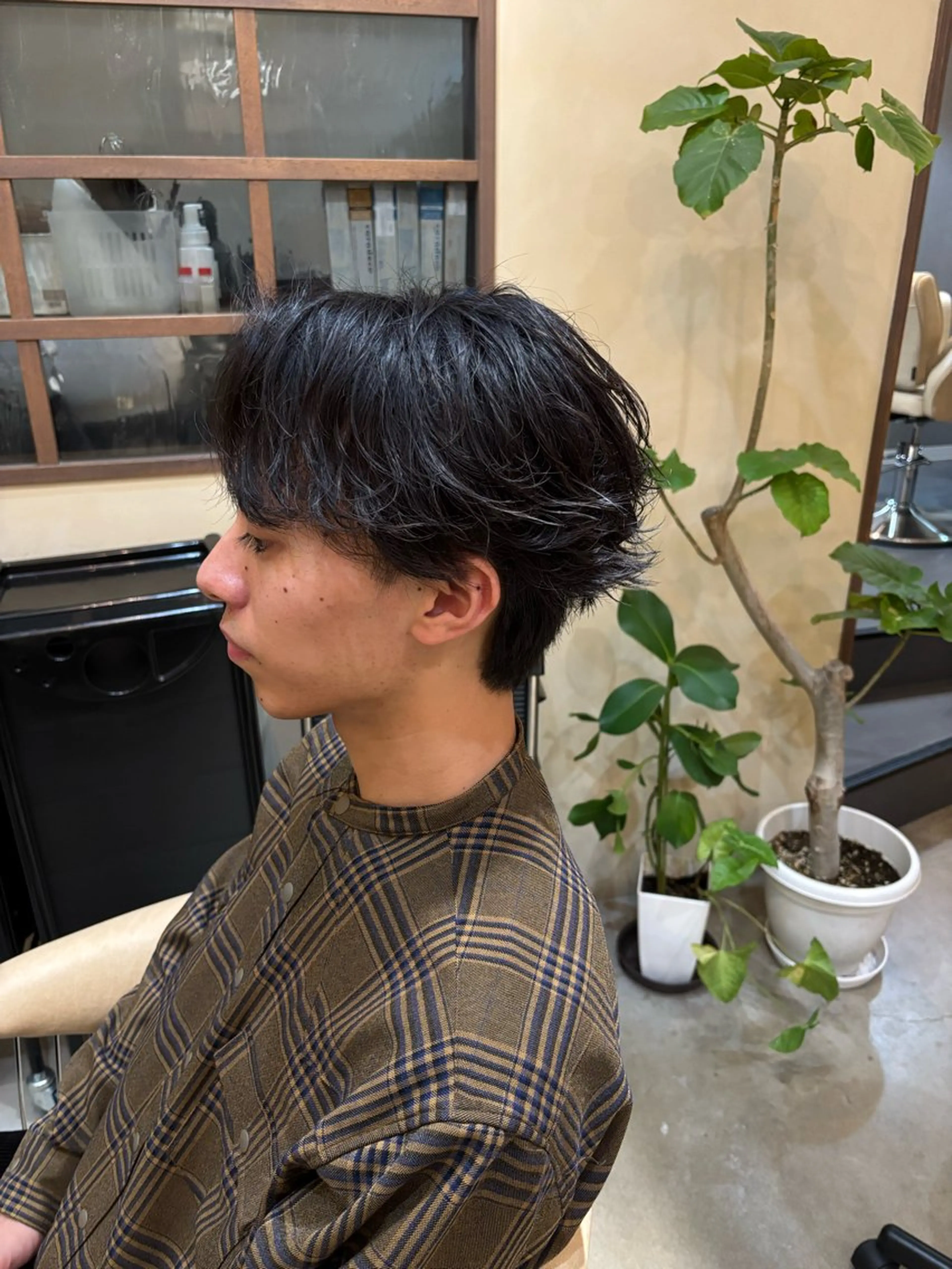 ショート メンズ カット パーマ 鹿児島 TSUBASAのヘアスタイル