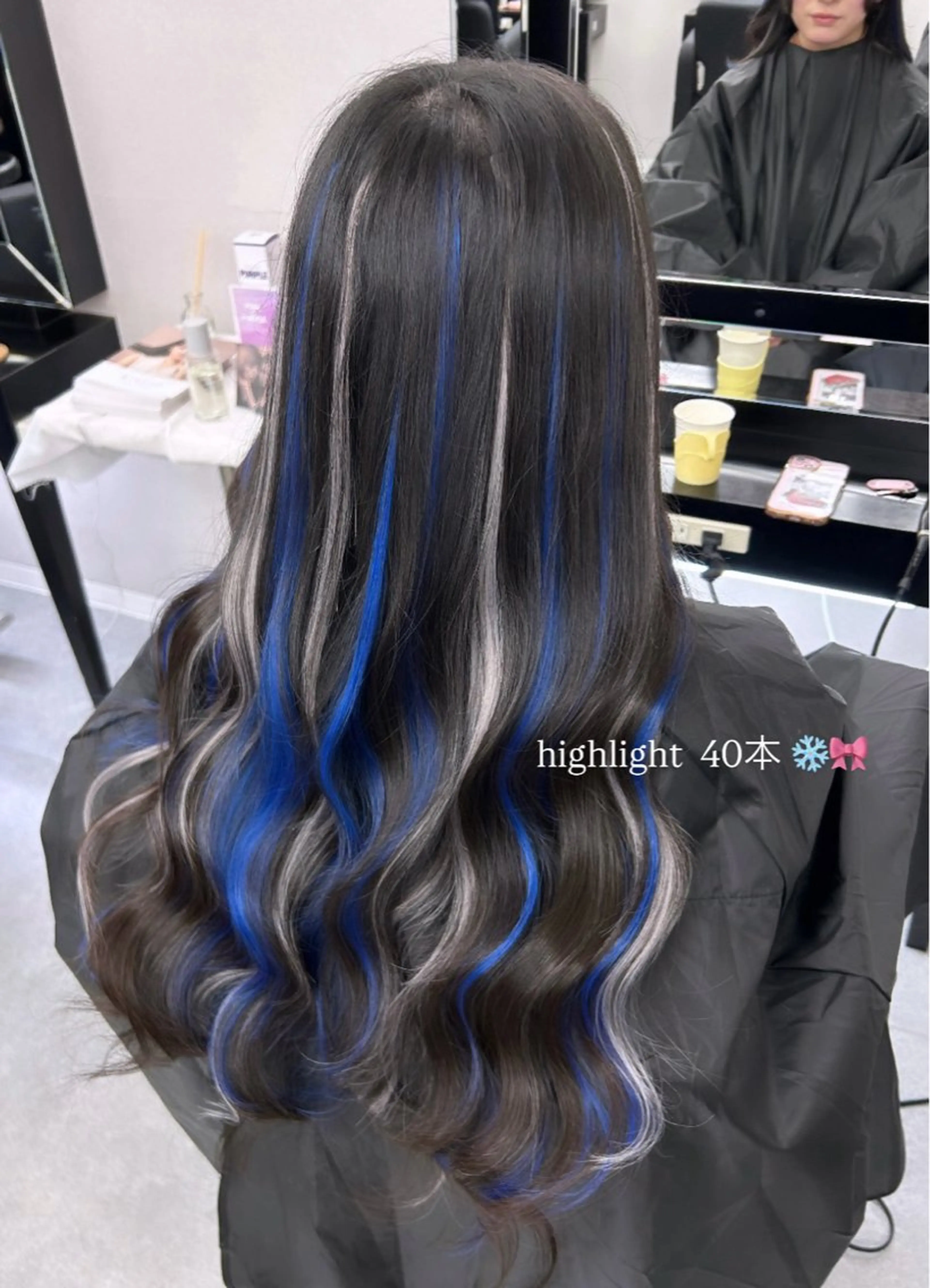 ロング カラー シールエクステ ハイライトカラー エクステ ハイライト エクステ 🎀ハイトーン. 難波.RISA🎀のヘアスタイル