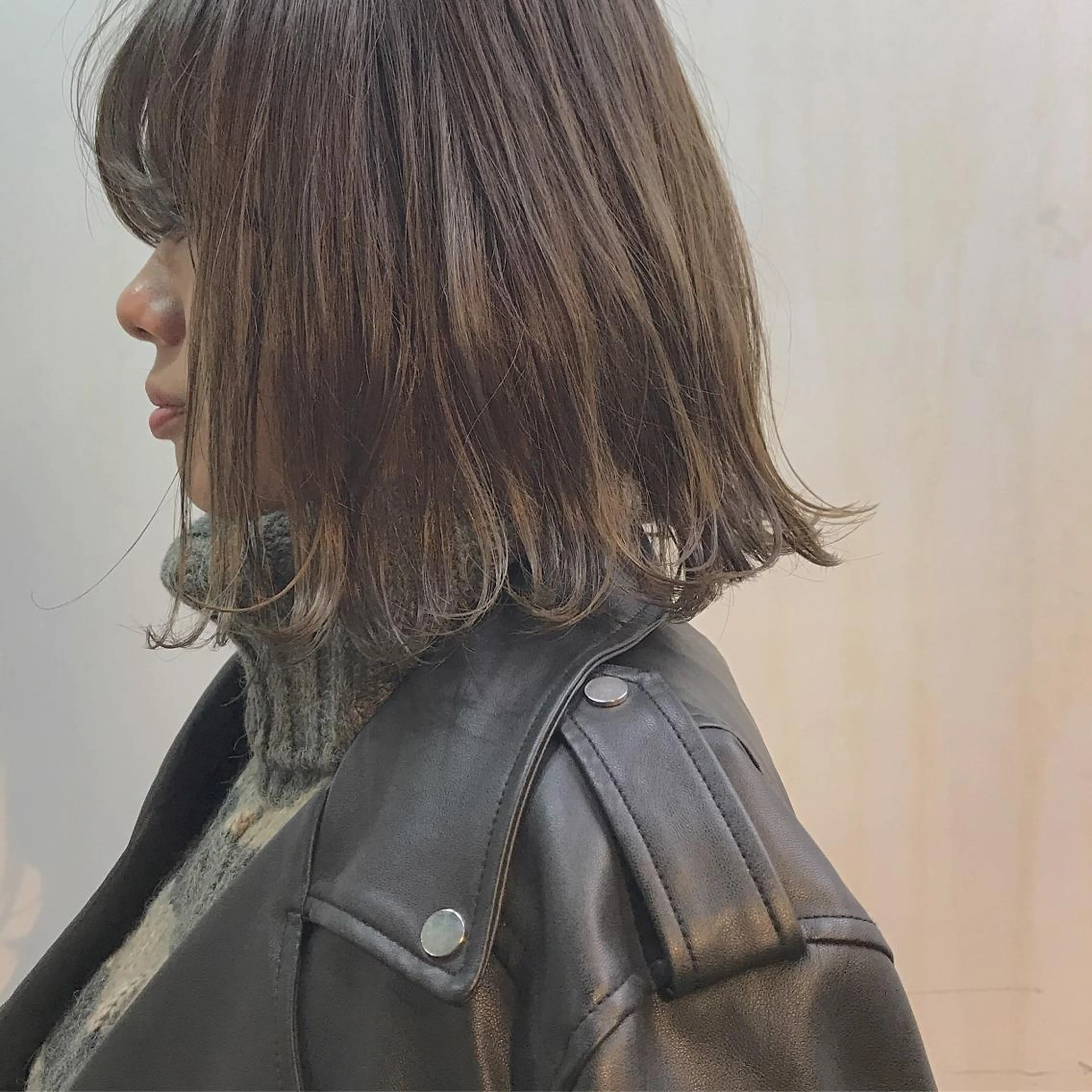 ショート ボブ 外ハネヘア SALON WORK STATION所属・ボブ♡柔らかいカラー 實松栞理のヘアスタイル