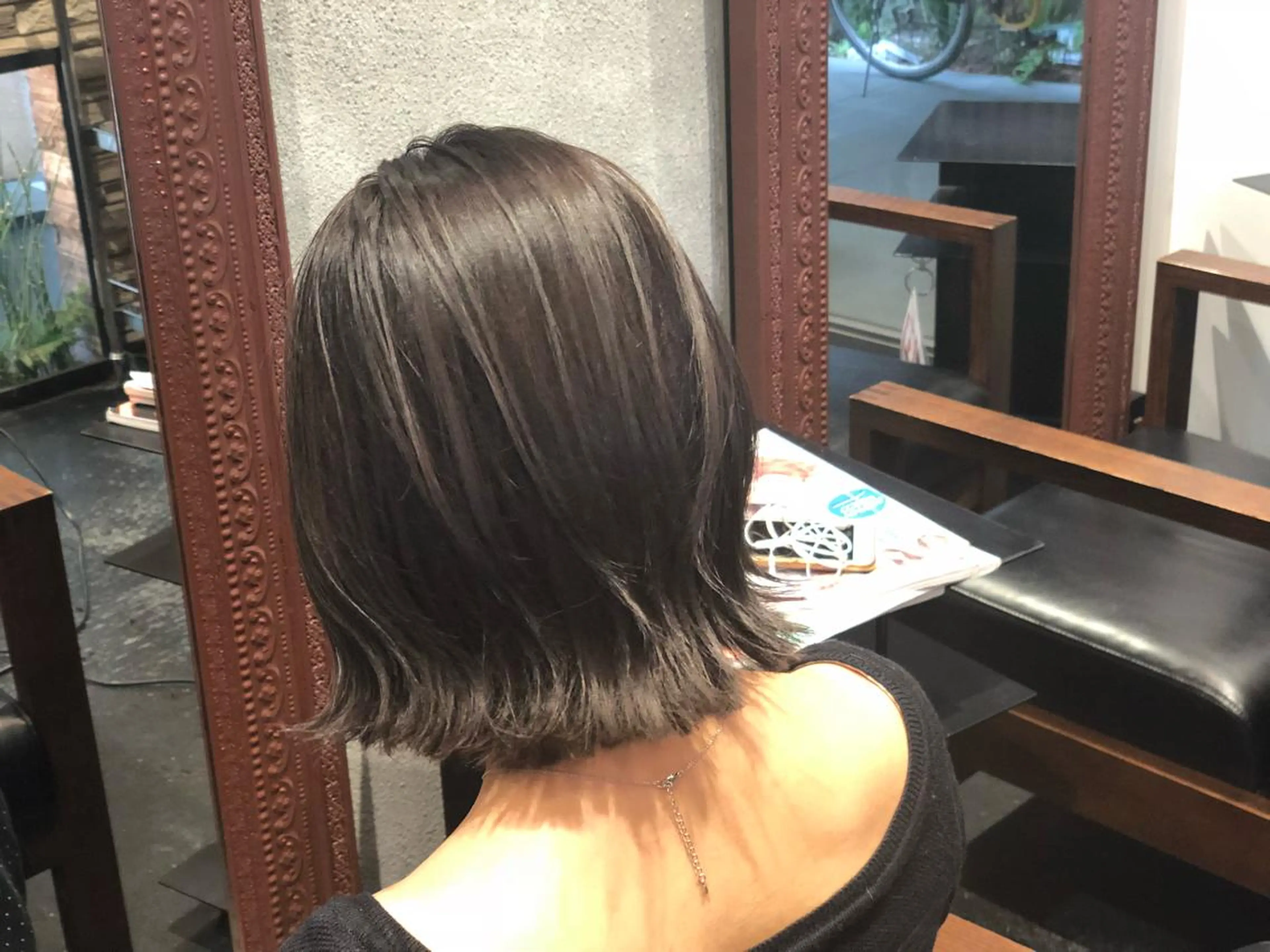 ミディアム カラー 【ヌーベルバレ】 ゆきみのヘアスタイル