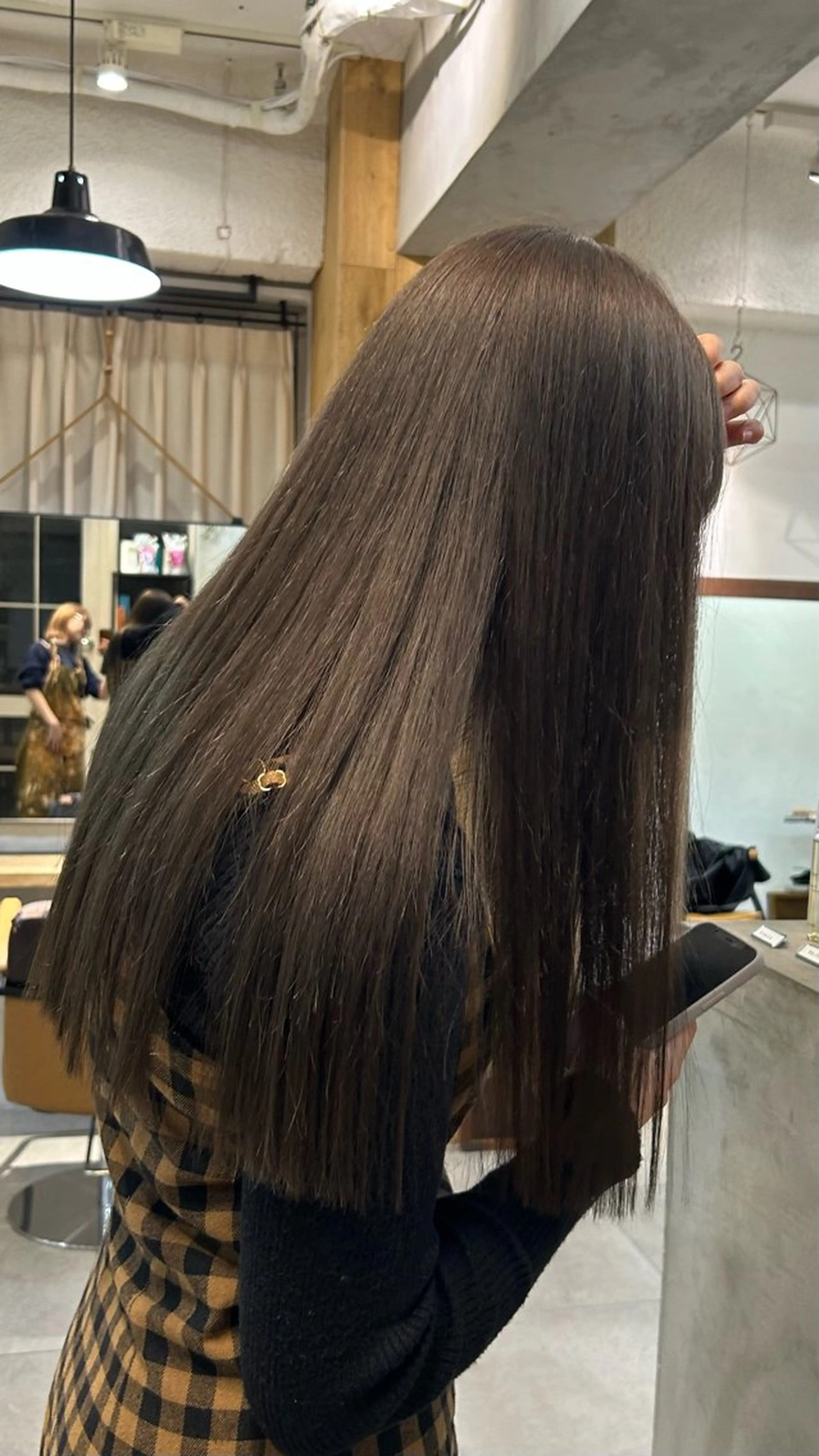 セミロング カラー カット ヘアカラー トリートメント じゅわっと暖色カラー 🍊Moemiのヘアスタイル