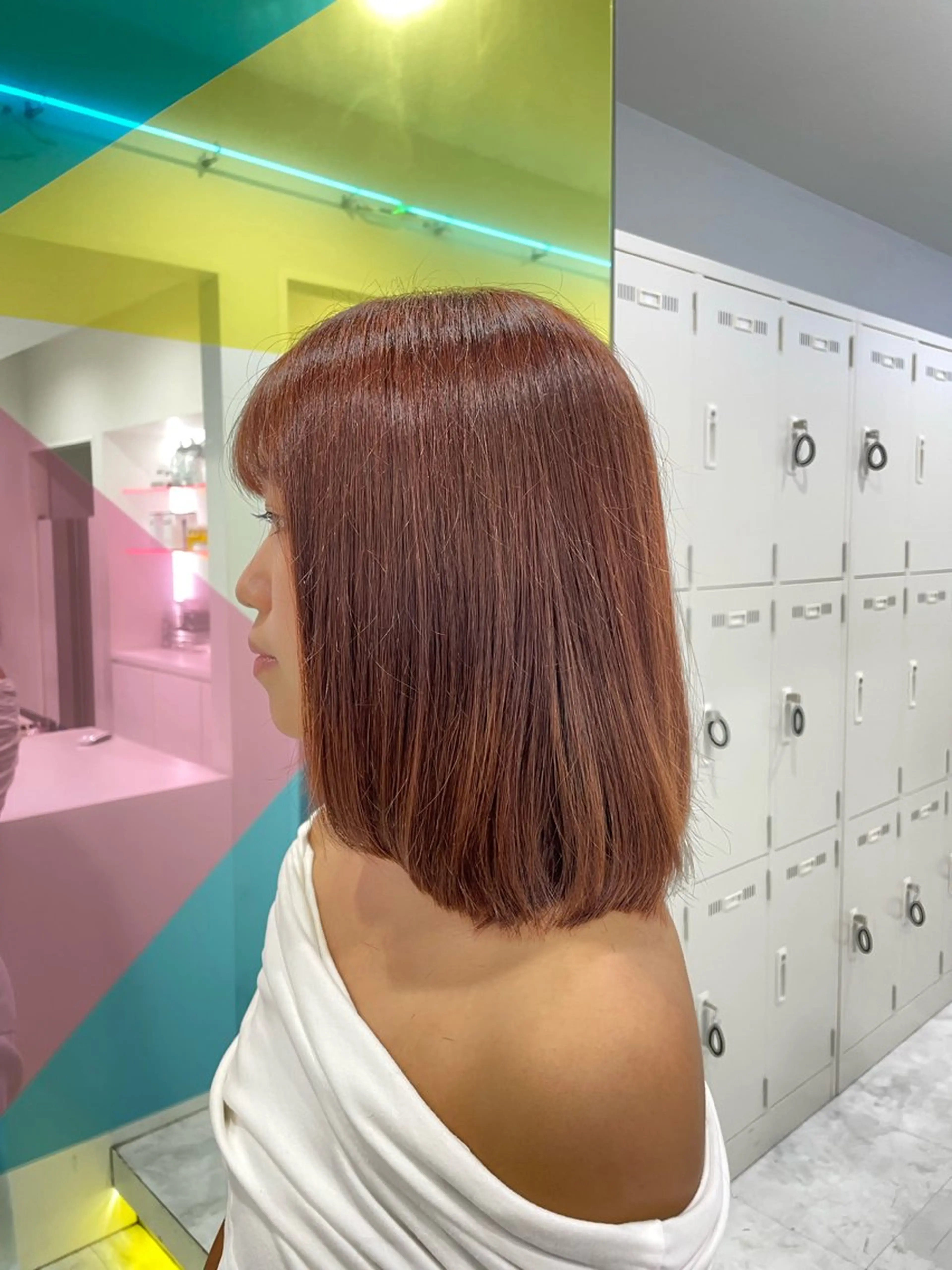 ミディアム カラー 渋谷/透明感カラー /半個室/こうめいのヘアスタイル