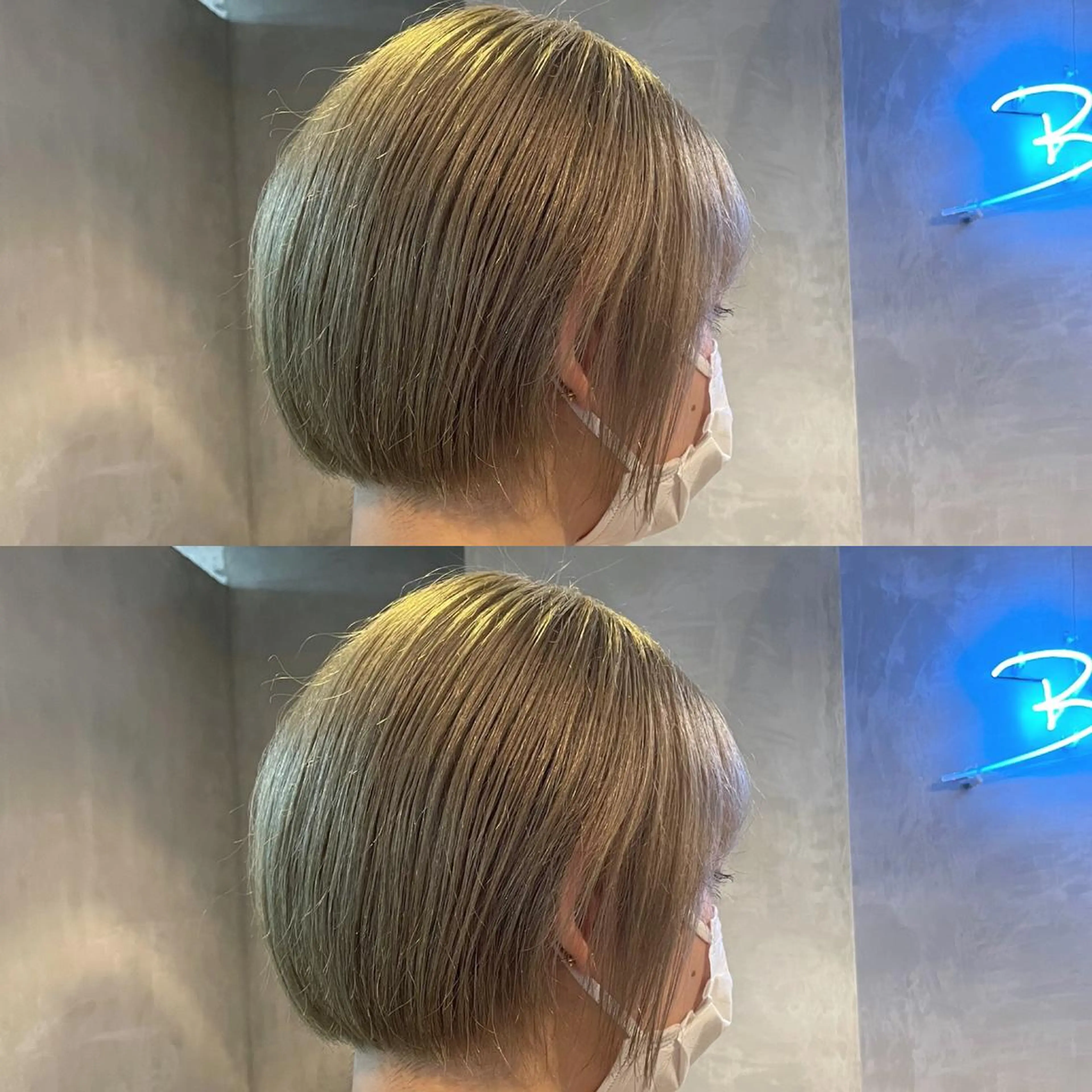 ショート カラー ベージュカラー ホワイトベージュ ギャルの革命児 秀斗のヘアスタイル