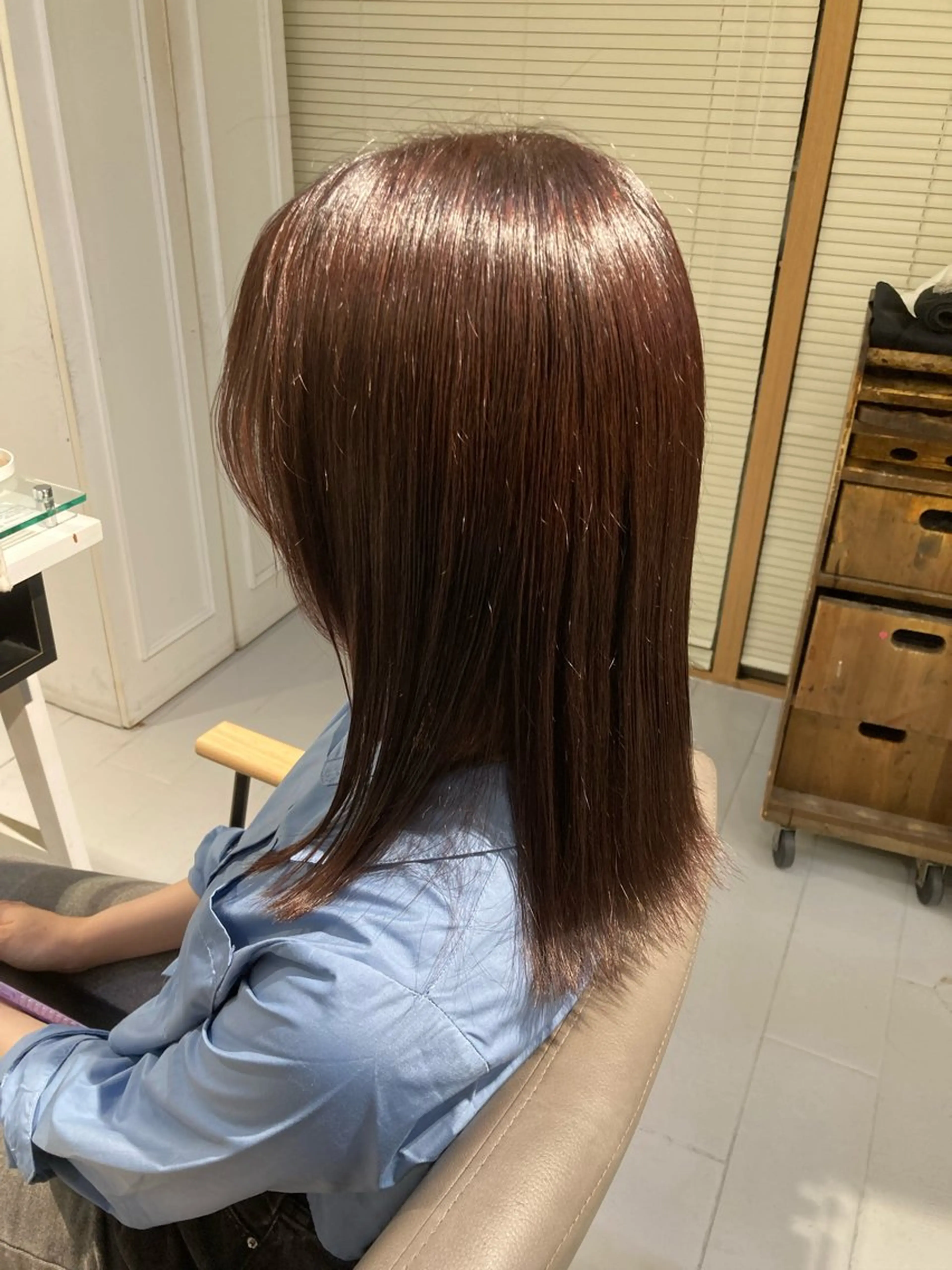 ミディアム カラー ヘアカラー トリートメント 🫧ゆうき🪽 髪質改善/ハイライトのヘアスタイル