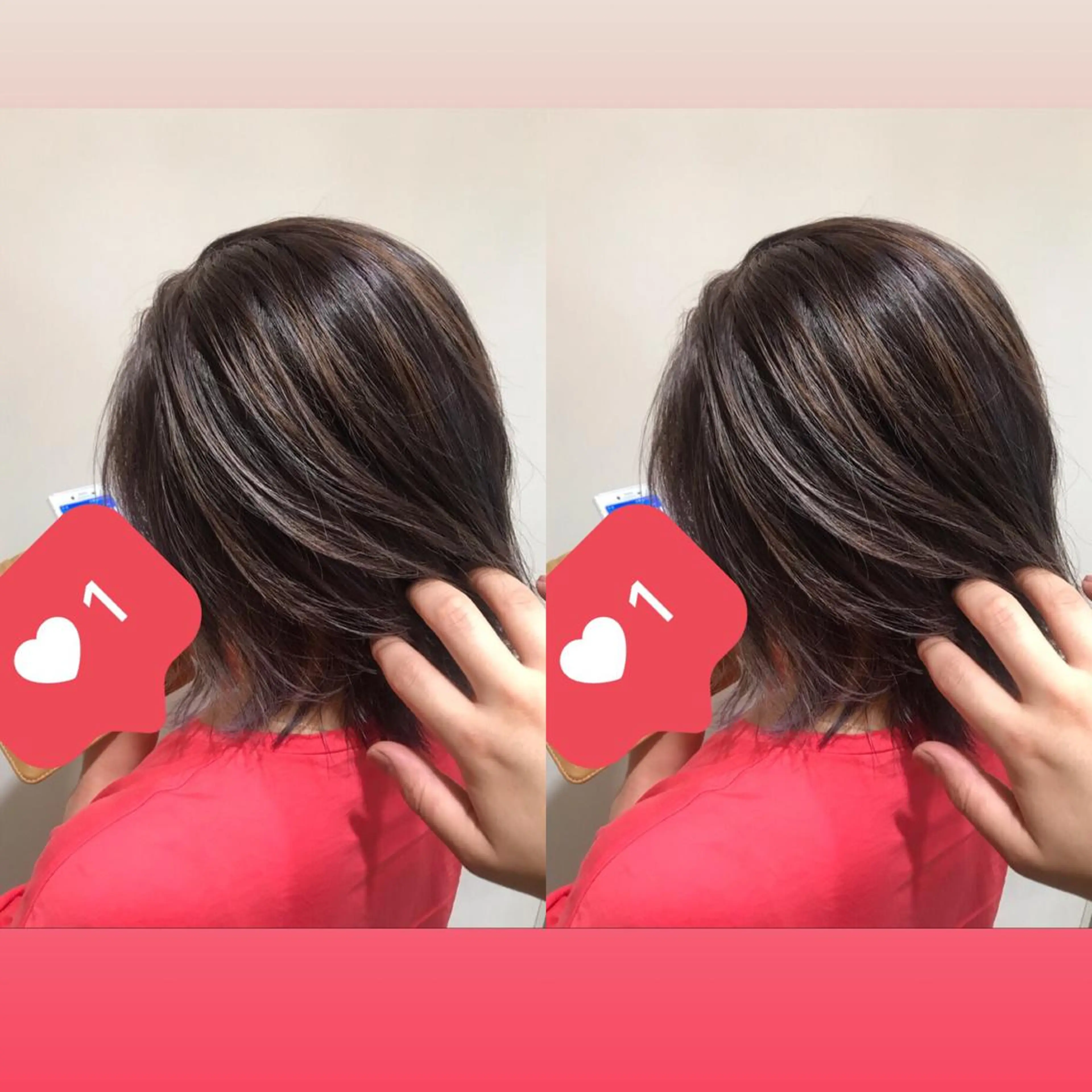 ミディアム カラー アッシュ バレイヤージュ ベージュカラー レイヤーカット ヘアカラー 似合わせ/ブリーチ カラー.岡田友仁のヘアスタイル