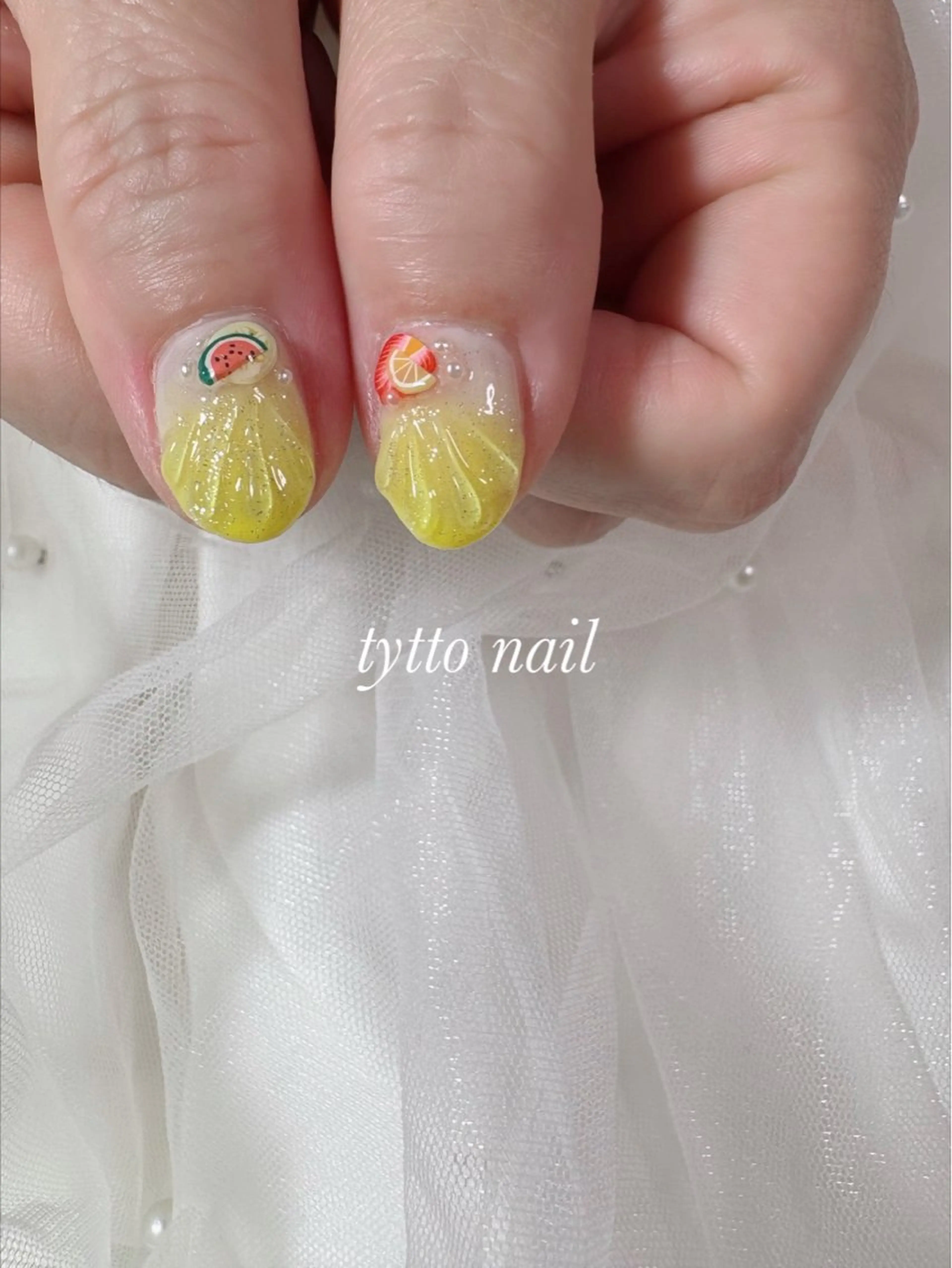 ネイル ガーリー グラデーション キラキラネイル 韓国ネイル ワンカラーネイル ハンドネイル tytto nail ❤︎‪‪eri‪‪のネイルデザイン