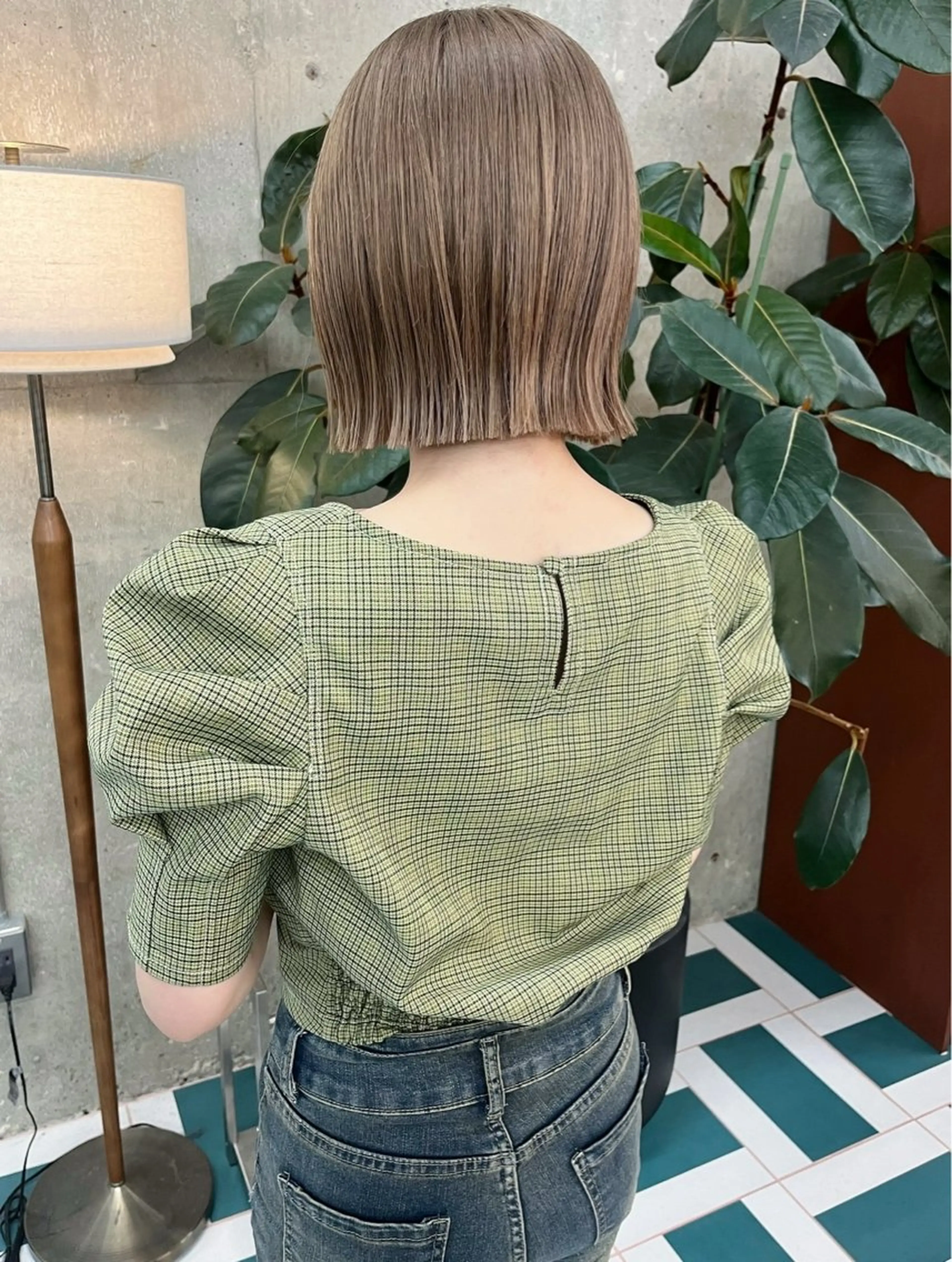 カラー ヘアカラー ひかり/透明感カラー /インナー/ボブのヘアスタイル