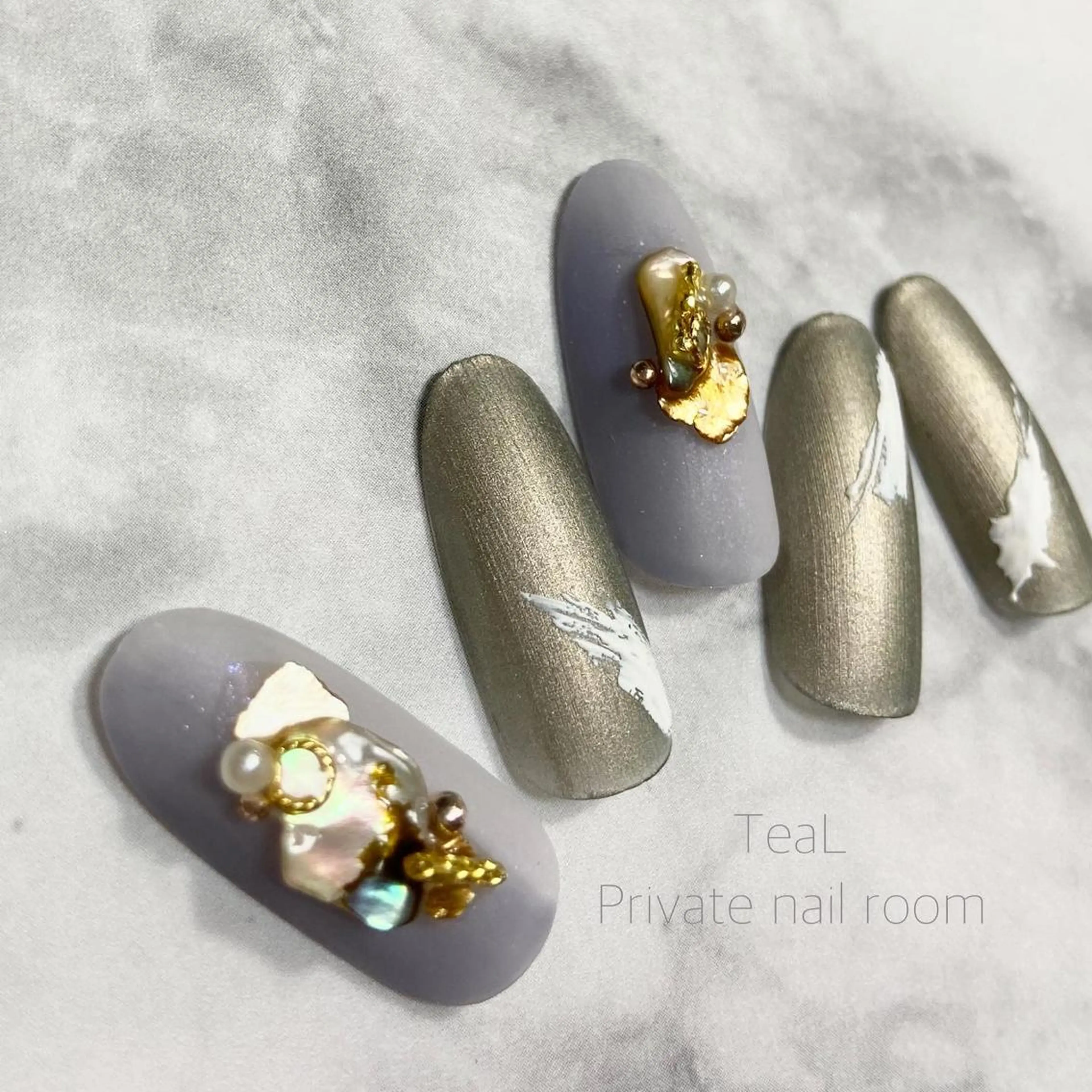 ネイル ハンドネイル TeaL nailのネイルデザイン