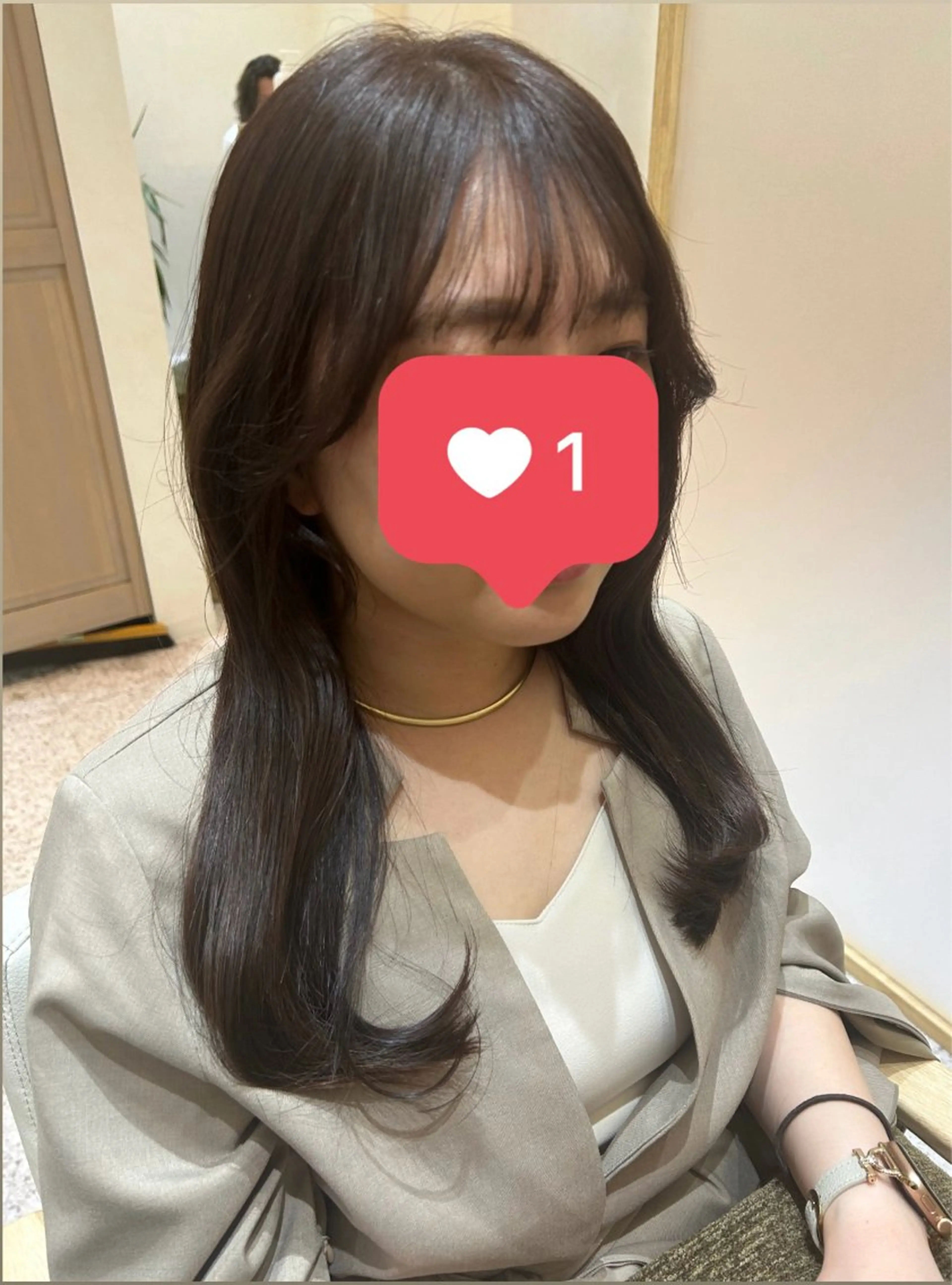 ミディアム カラー Yamamoto 半個室美容室zinaのヘアスタイル