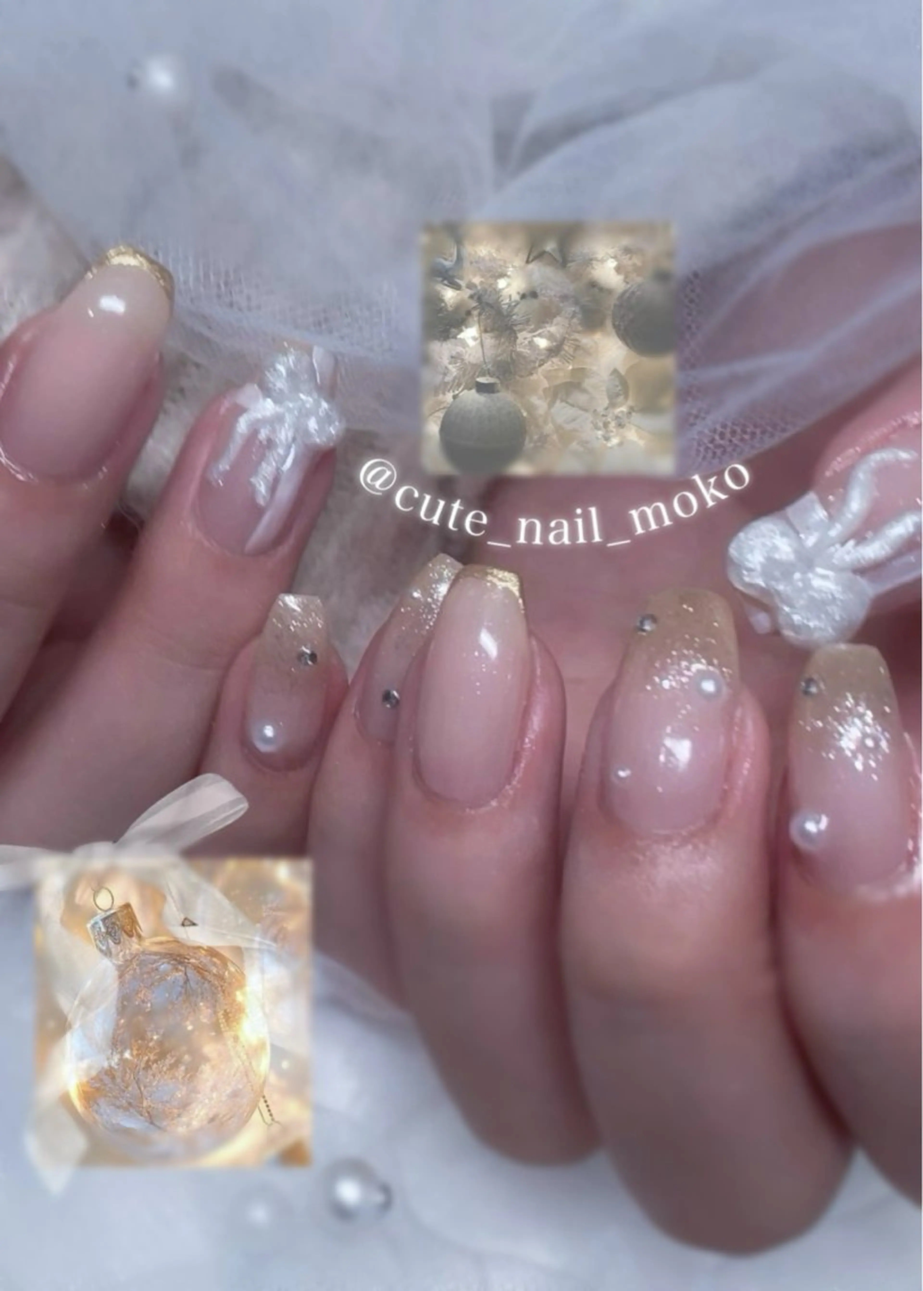 ネイル GO TODAY SHAiRE SALON原宿 Liber所属・️🫧もこ 艶感ネイル🫧のネイルデザイン