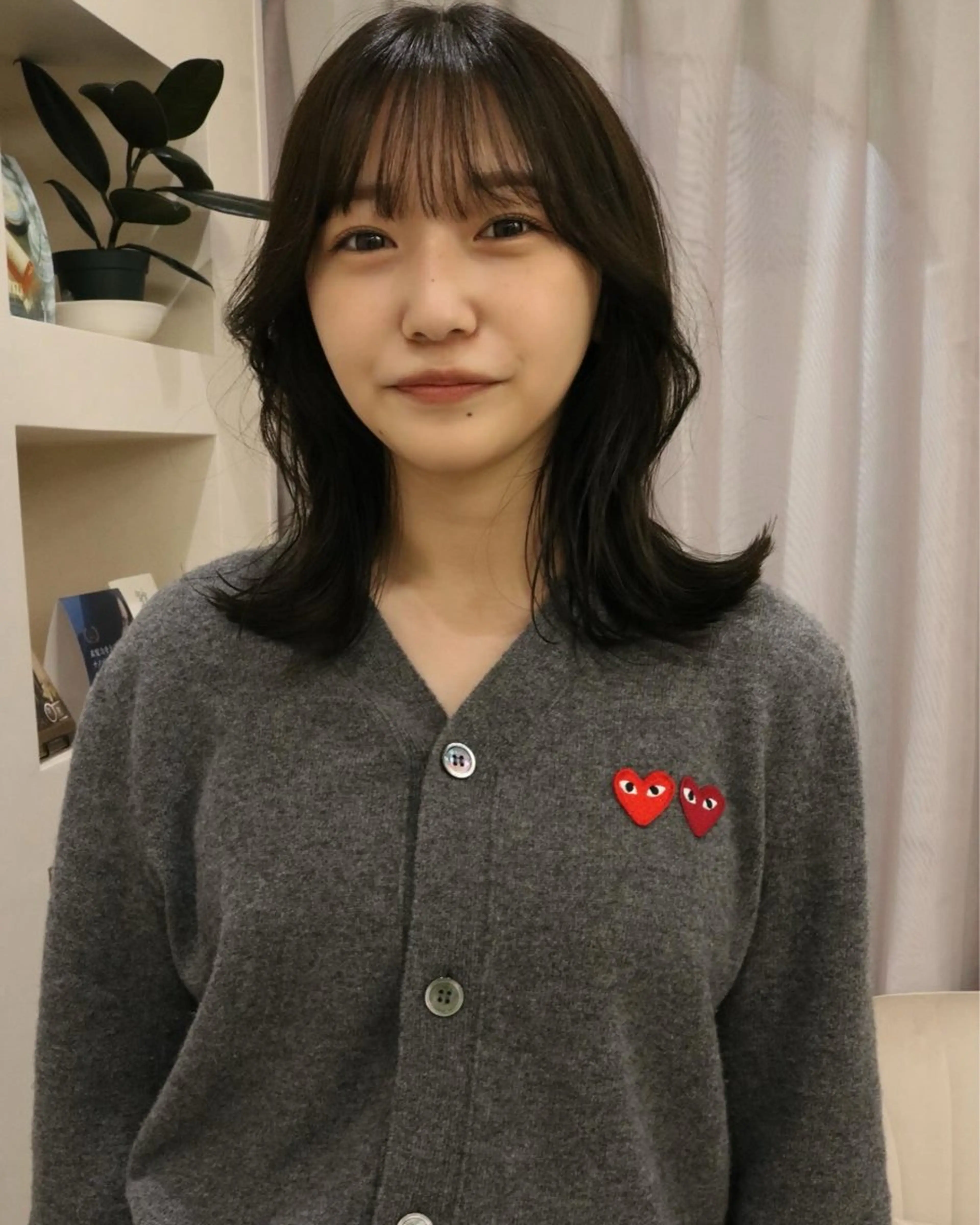 ミディアム カラー 松村 澪里のヘアスタイル