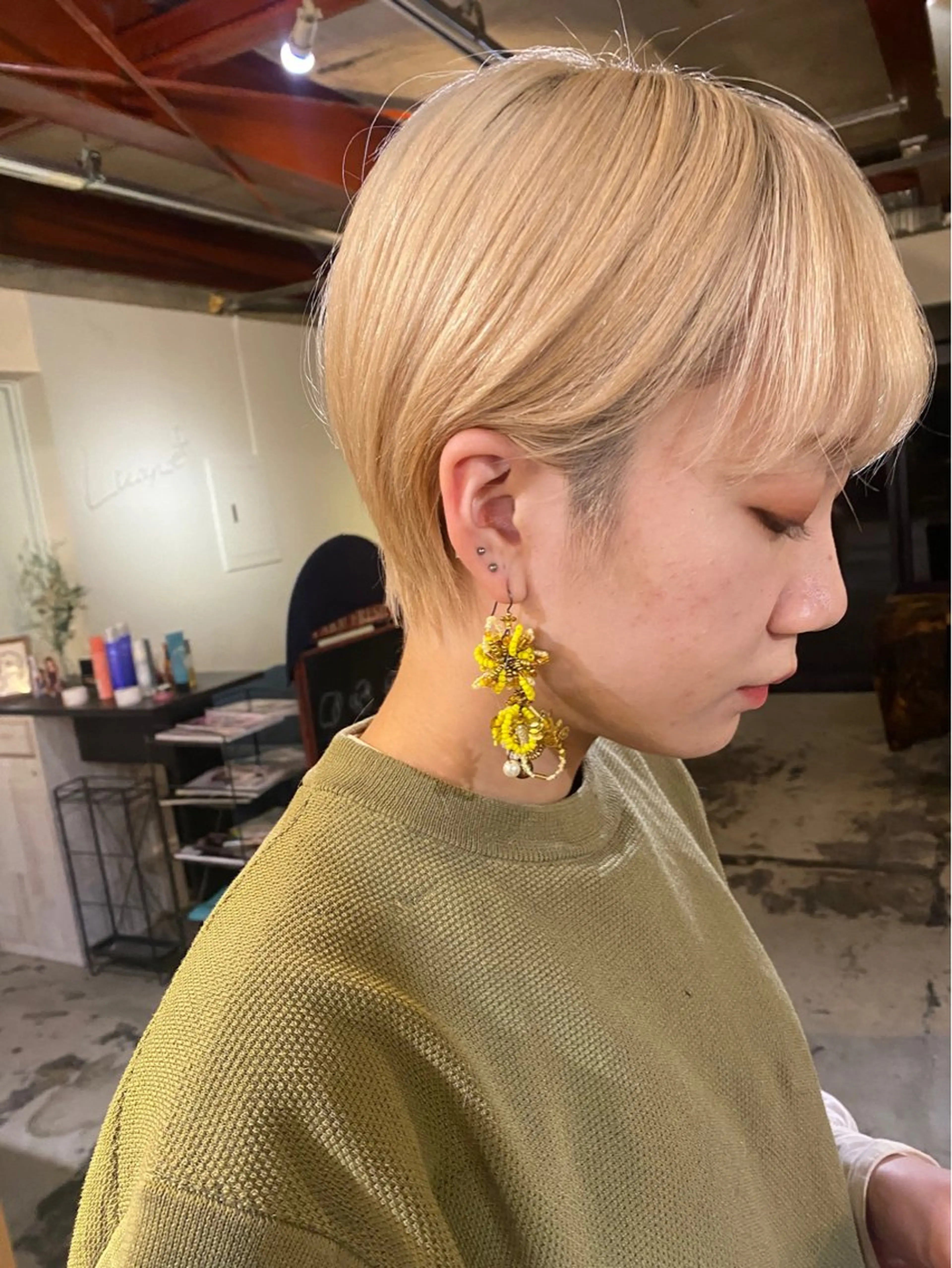 ショート 最新ケアカラー 髪質改善YUTOのヘアスタイル